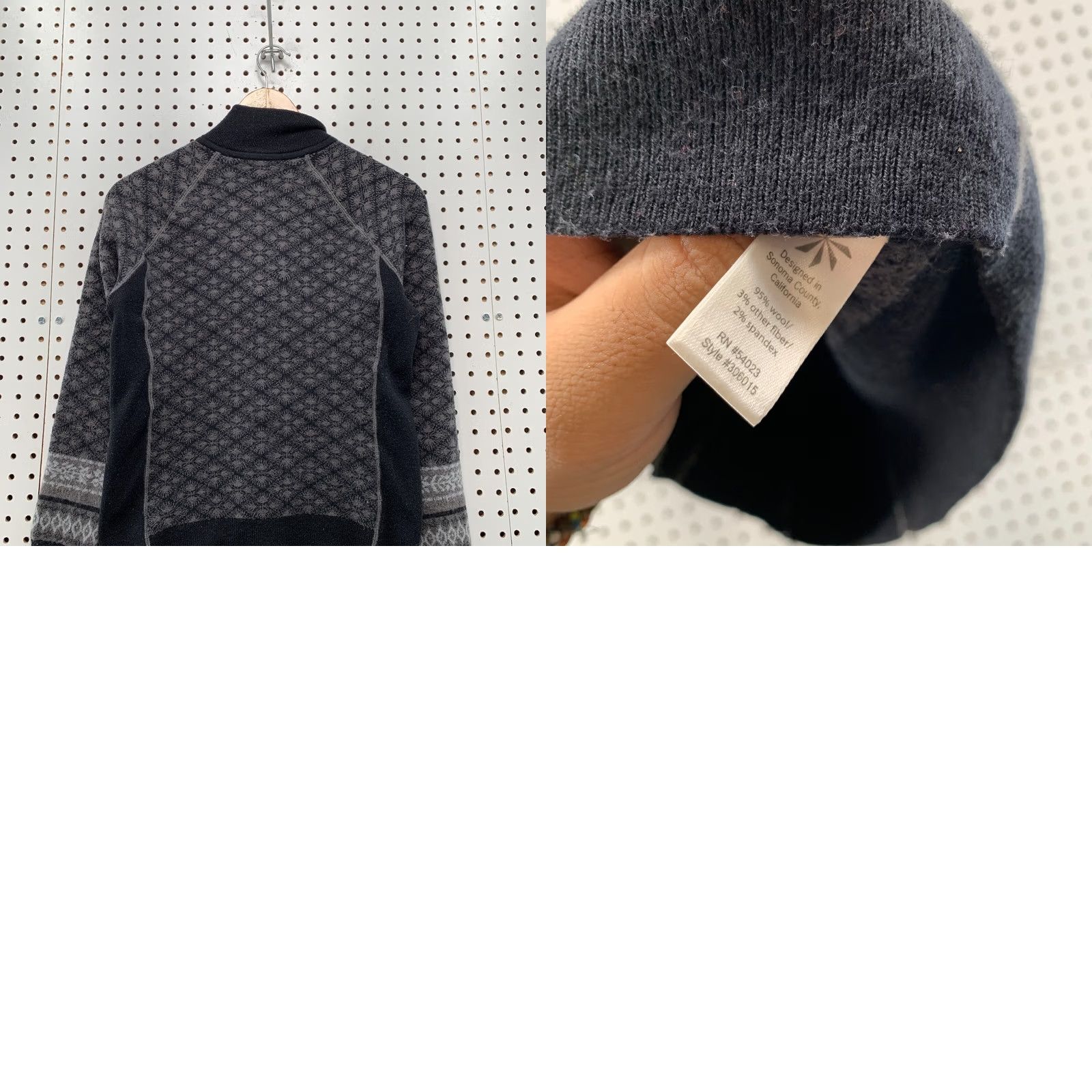 Athleta Athleta Wool Blend Sweater Womens Large Fits Like Medium Black Gray 17x24 Size L / US 10 / IT 46 - 9 Thumbnail