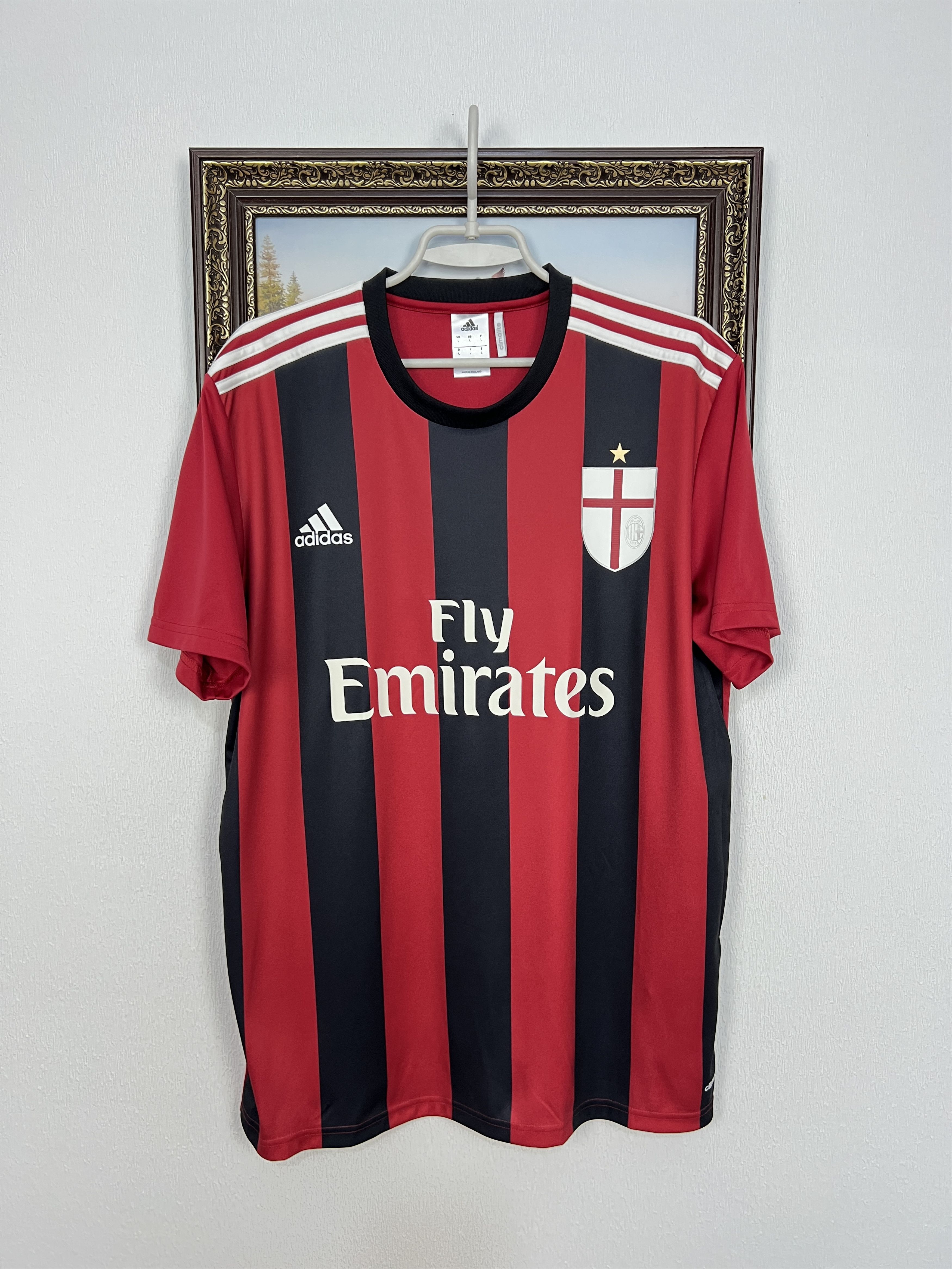 Adidas AC Milan Home football shirt 2014 Soccer Adidas Jersey Mens Size US L / EU 52-54 / 3 - 1 Thumbnail
