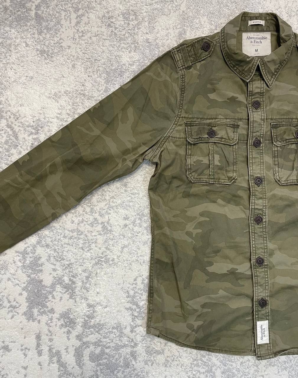 Abercrombie & Fitch Vintage Y2K ABERCROMBIE M-65 Camouflage Shirt, Army Size US M / EU 48-50 / 2 - 4 Thumbnail
