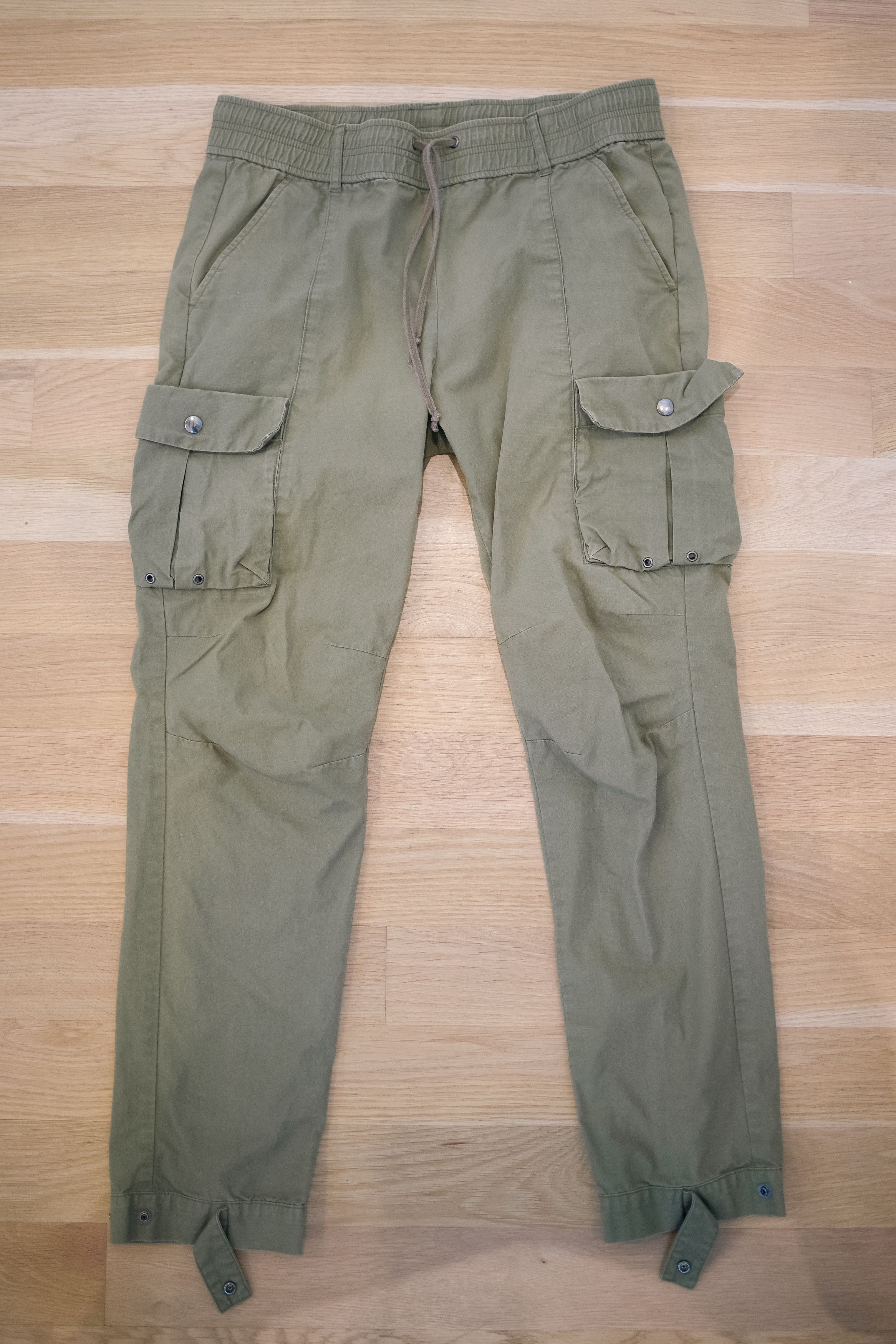 John Elliott John Elliott Green Cargo Pants – Size 1 – 33" Waist Size US 33 - 1 Thumbnail