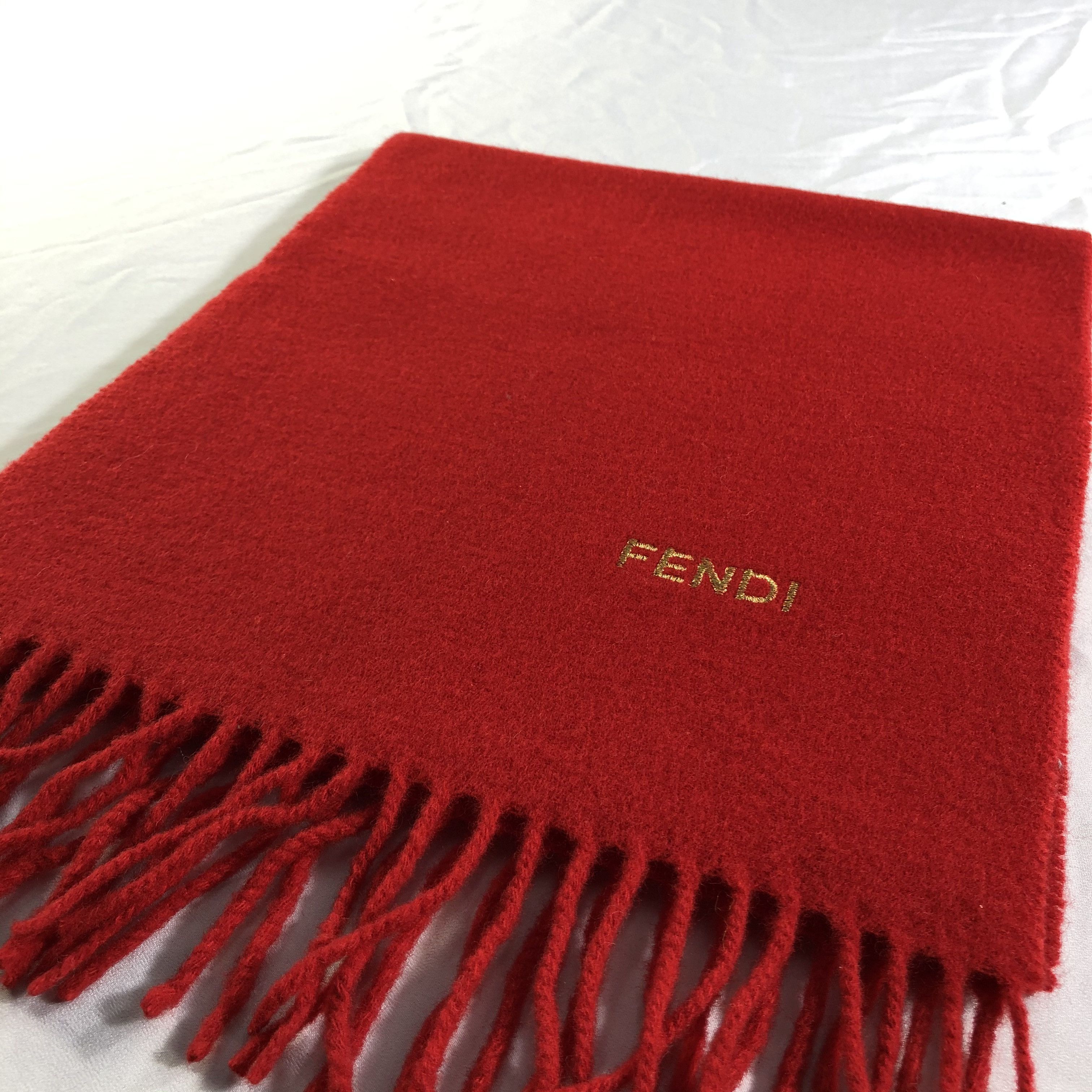 Fendi Fendi Plain Wool Scarf / Muffler / Neckwear V2465 Size ONE SIZE - 3 Thumbnail