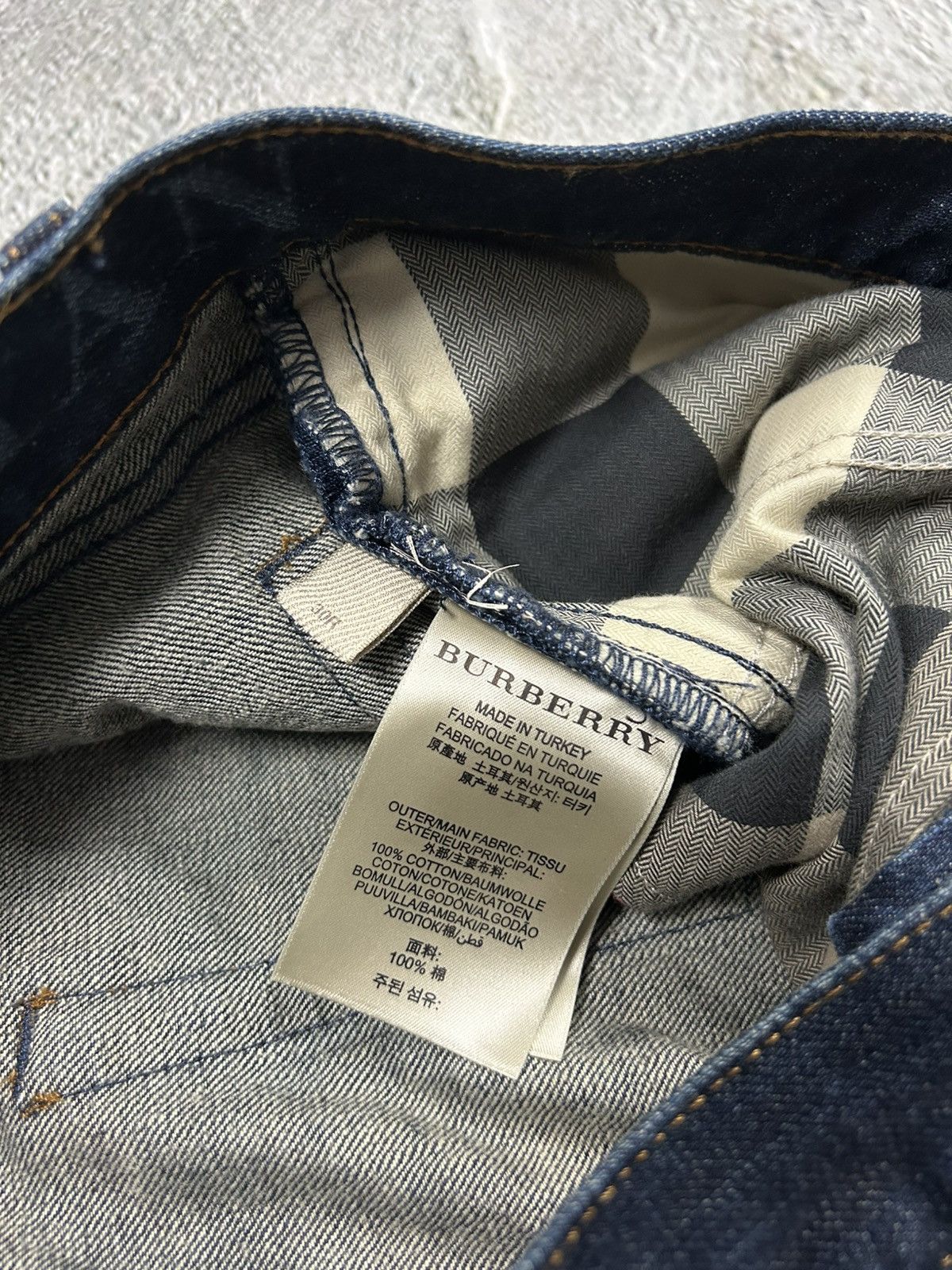 Burberry jeans navy slim fit denim pants Brit