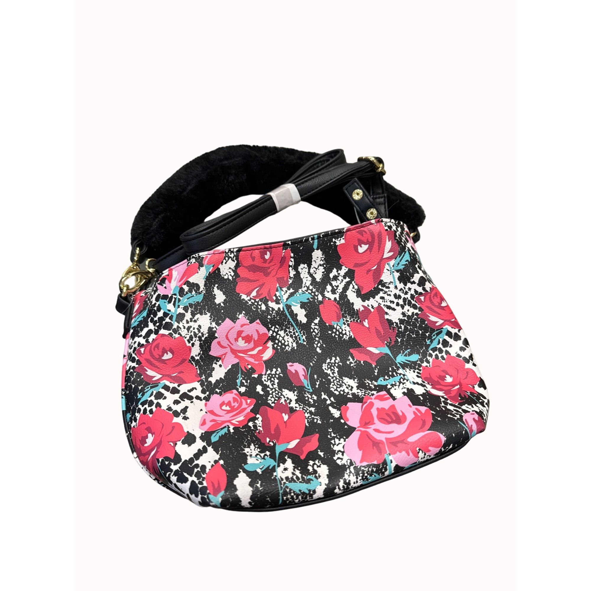 Betsey Johnson Betsey Johnson women’s black red flora clutch crossbody purs Size ONE SIZE - 5 Thumbnail