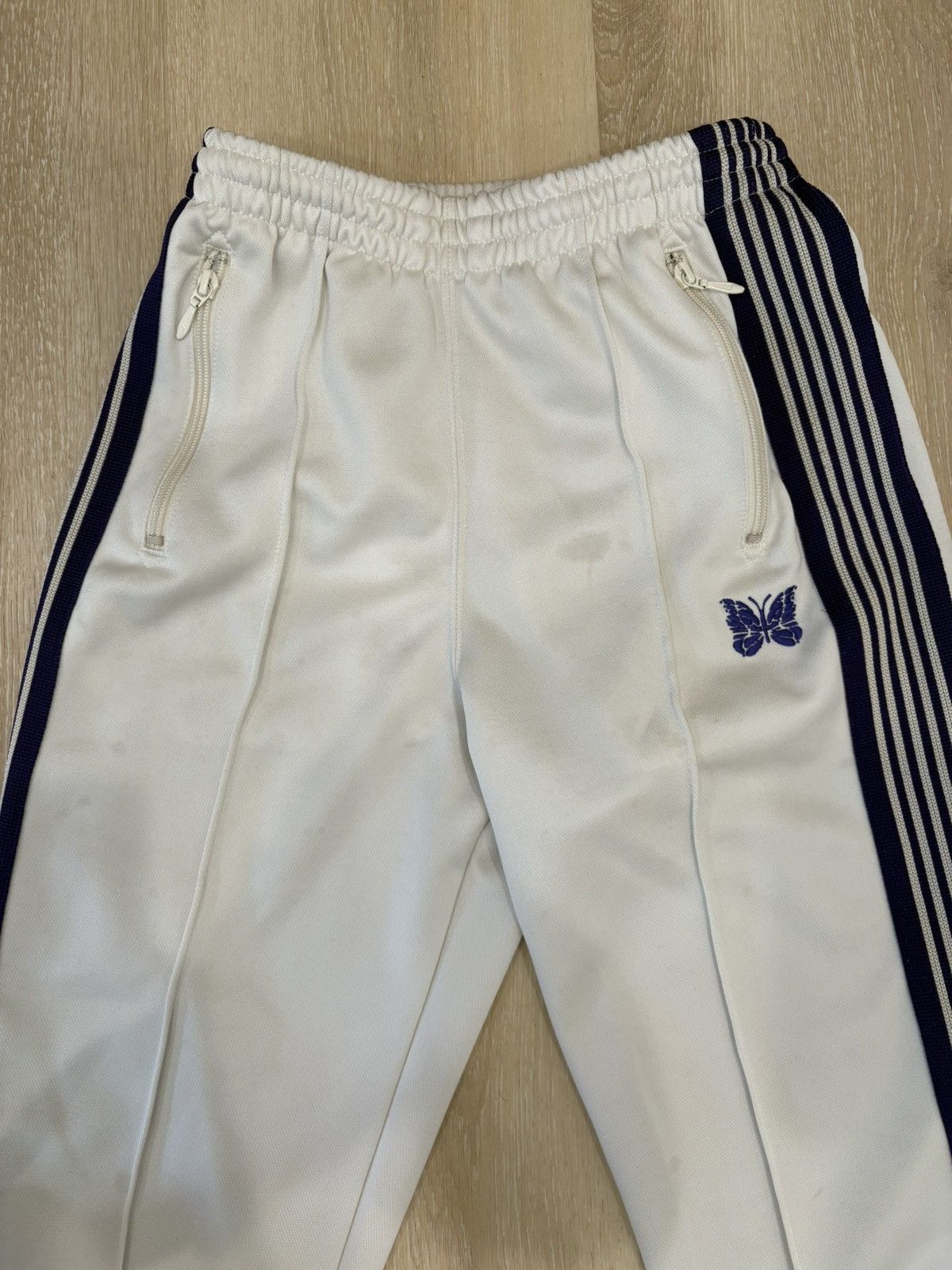 Needles Needles Straight/Bootleg Trackpants in White and Purple Size US 30 / EU 46 - 3 Thumbnail