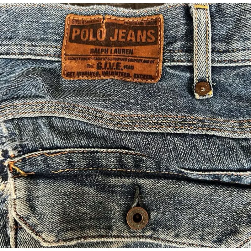 Polo Ralph Lauren Vintage polo Ralph Lauren jeans double knee Size US 31 - 9 Thumbnail