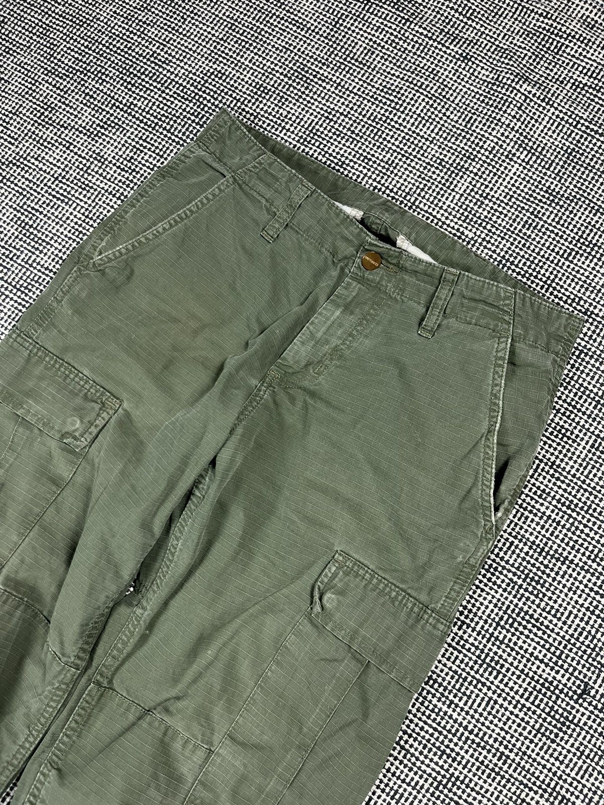 Other ➕ carhartt regular cargo olive straight pants Size US 30 / EU 46 - 4 Thumbnail