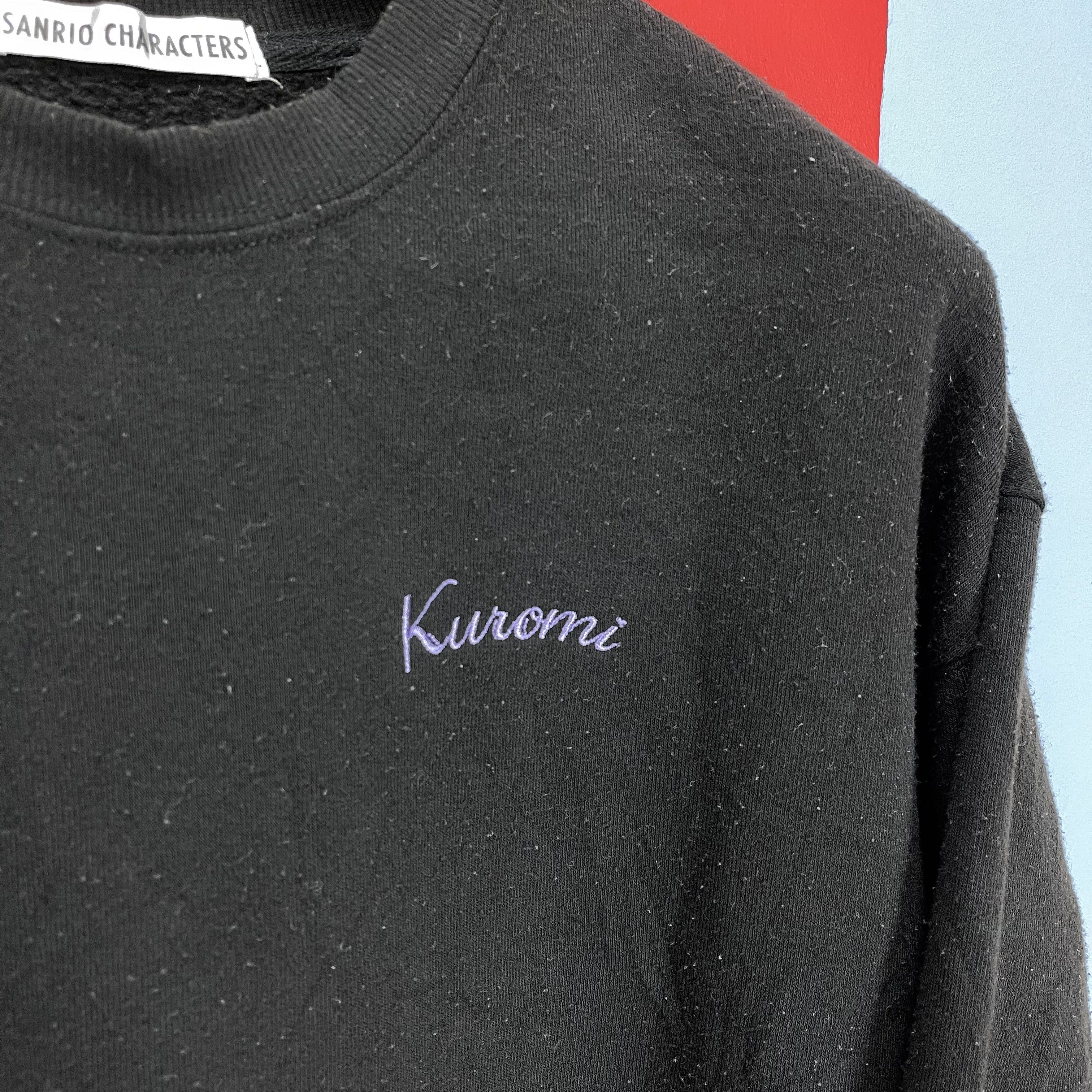 Japanese Brand KUROMI by SANRIO Crew Neck Sweatshirt #1375/AV Size US XL / EU 56 / 4 - 4 Thumbnail