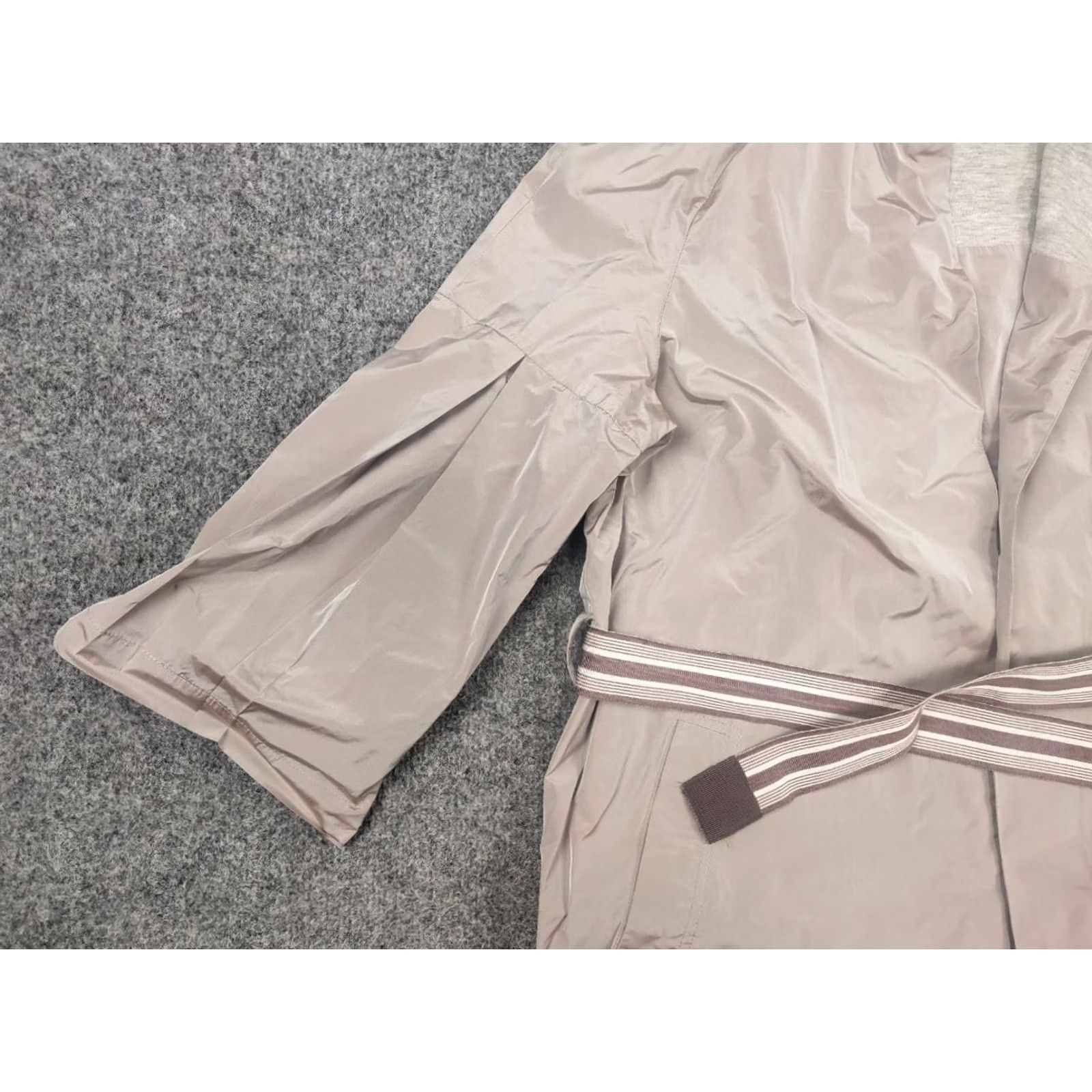 Fabiana Filippi Fabiana Filippi Italy Design Jacket Coat Wrap-Around Belt Champagne Color L Size L / US 10 / IT 46 - 4 Thumbnail
