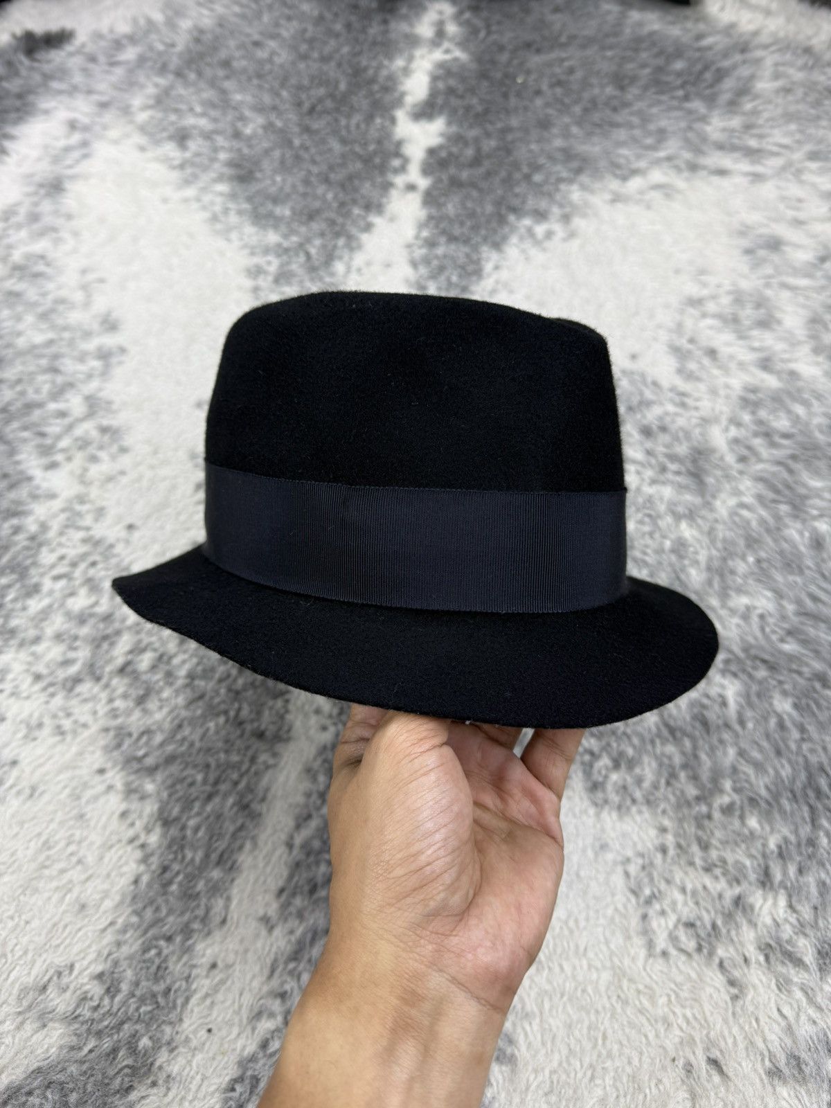 CA4LA × Japanese Brand × Orslow Iconic Ca4la Japan Map Black Fedora Wool Hat Size ONE SIZE - 6 Thumbnail