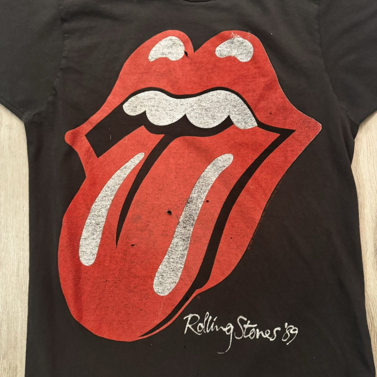 Band Tees × Nike × Stussy Crazy Vintage 1989 Distressed Rolling Stones Band Tour Tee Size M / US 6-8 / IT 42-44 - 3 Thumbnail