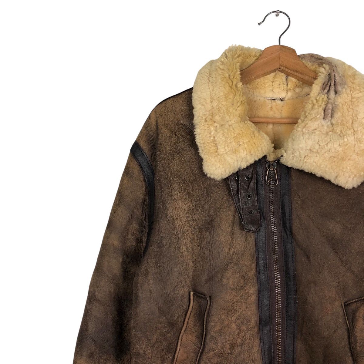 Aero Leathers × Vintage Vintage B3 Leather Jacket Shearling Cooper Genuine Made Usa Size US S / EU 44-46 / 1 - 8 Thumbnail