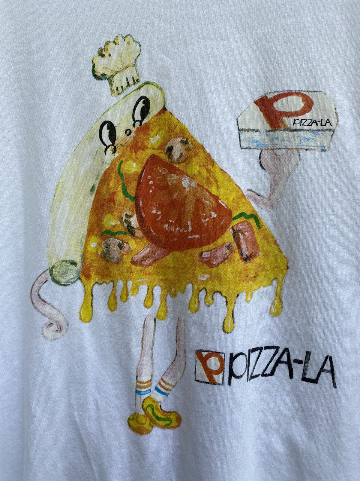 GU × Japanese Brand × Maison MIHARA YASUHIRO Miharayasuhiro La-Pizza White T Size US XL / EU 56 / 4 - 2 Thumbnail