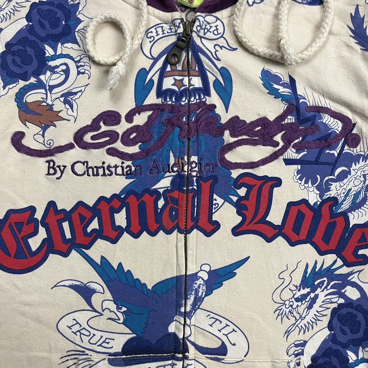 Ed Hardy Y2k Ed Hardy by Christian Audigier all over print zip hoodie Size US S / EU 44-46 / 1 - 4 Thumbnail