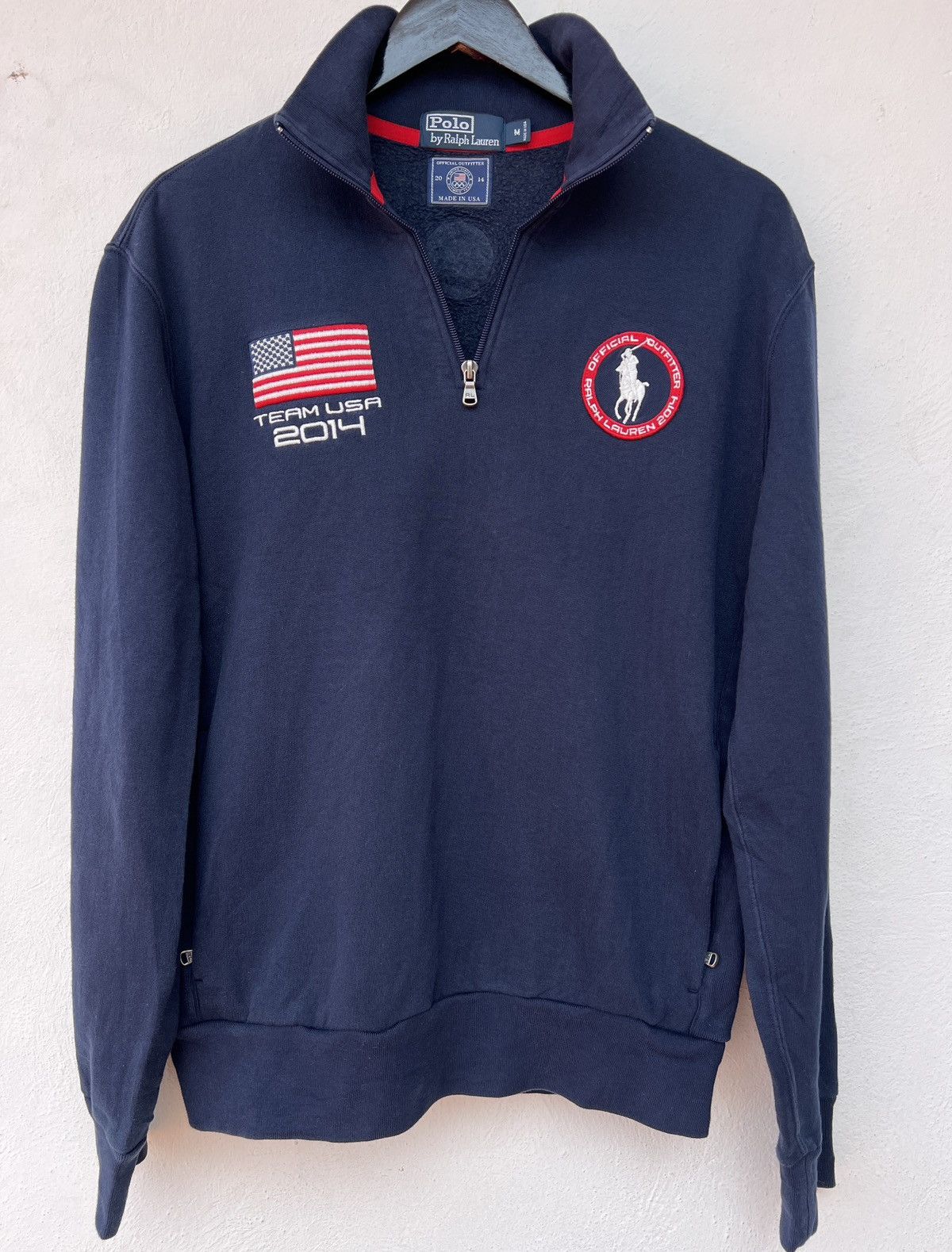 Polo Ralph Lauren Polo Ralph Lauren USA Olympic Team Sweatshirt M Navy Cotton Size US M / EU 48-50 / 2 - 2 Thumbnail