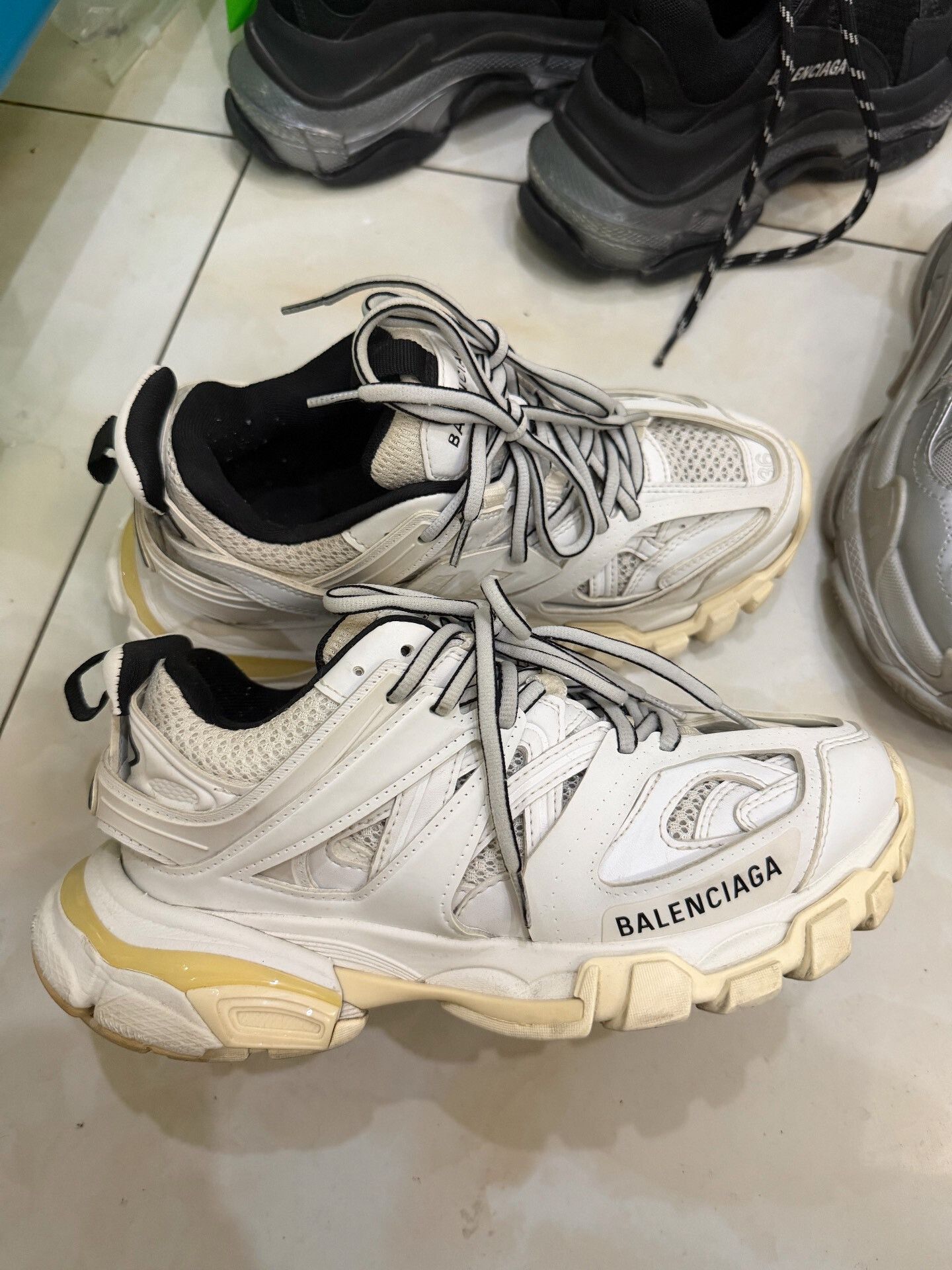 Balenciaga balenciaga white track sneakers size 36 Size US 6 / EU 39 - 1 Preview
