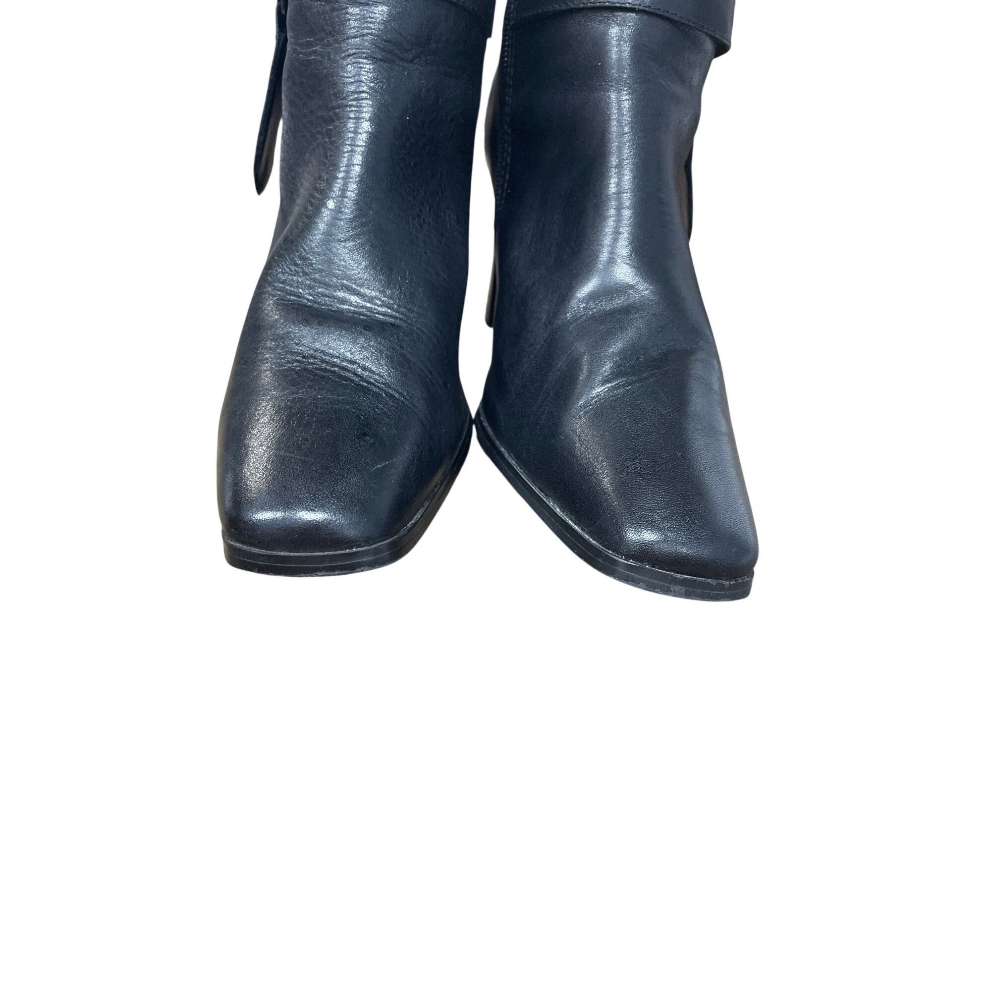 Other Bruno Valenti Womans Black Leather 3' Riding Equestrian Boot Size US 8.5 / IT 38.5 - 8 Thumbnail