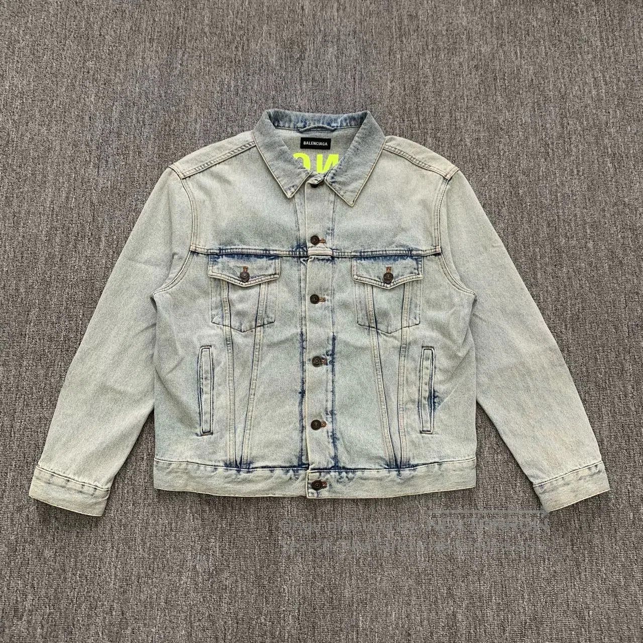Balenciaga Washed Denim Jacket.