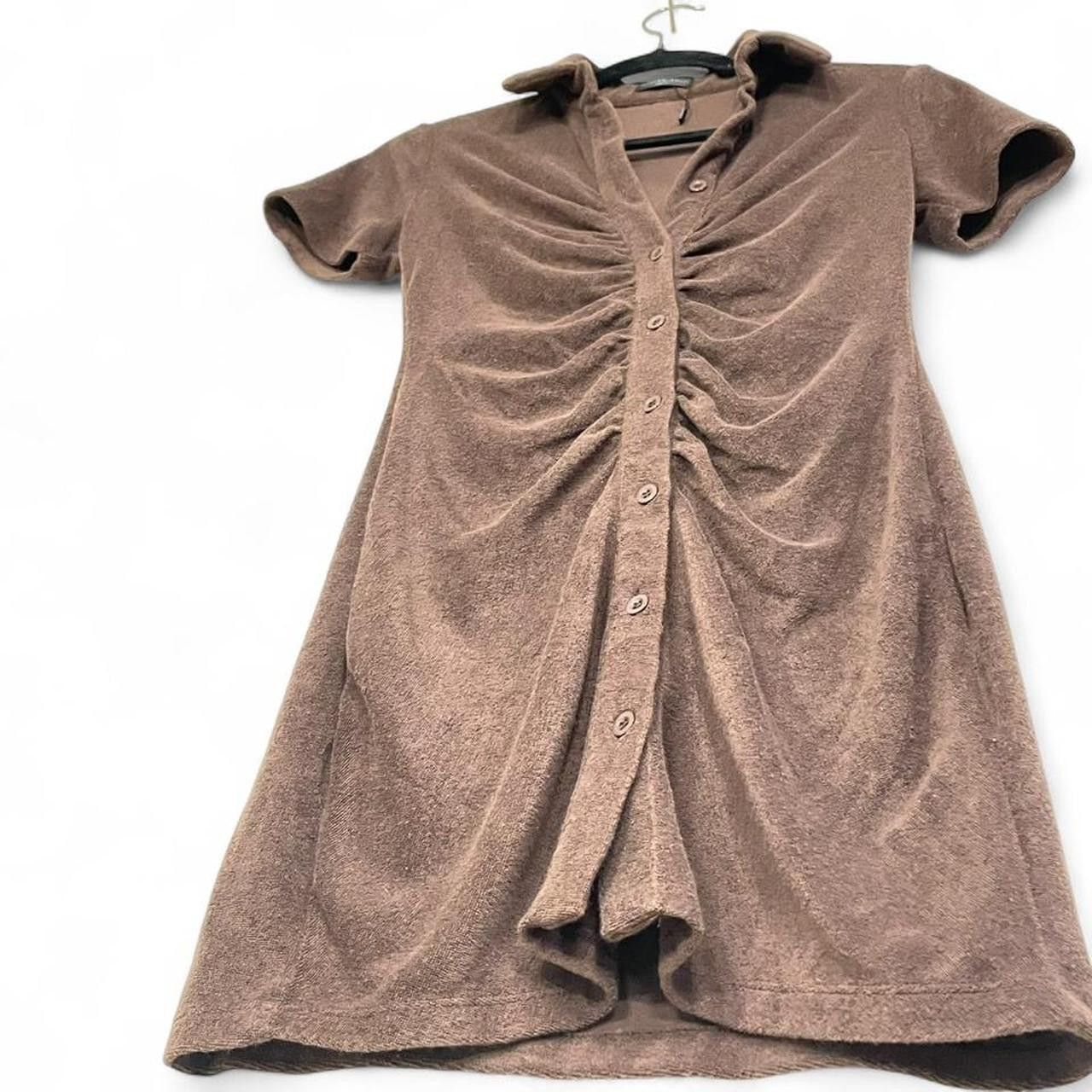 Other White Fox Modern Chocolate Brown Button Front Size M / US 6-8 / IT 42-44 - 3 Thumbnail