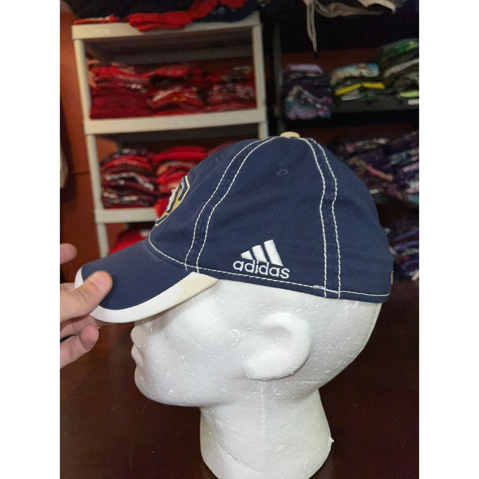 Adidas Adidas UC Davis Hat Vintage University College Blue Gold Cap Size ONE SIZE - 3 Thumbnail