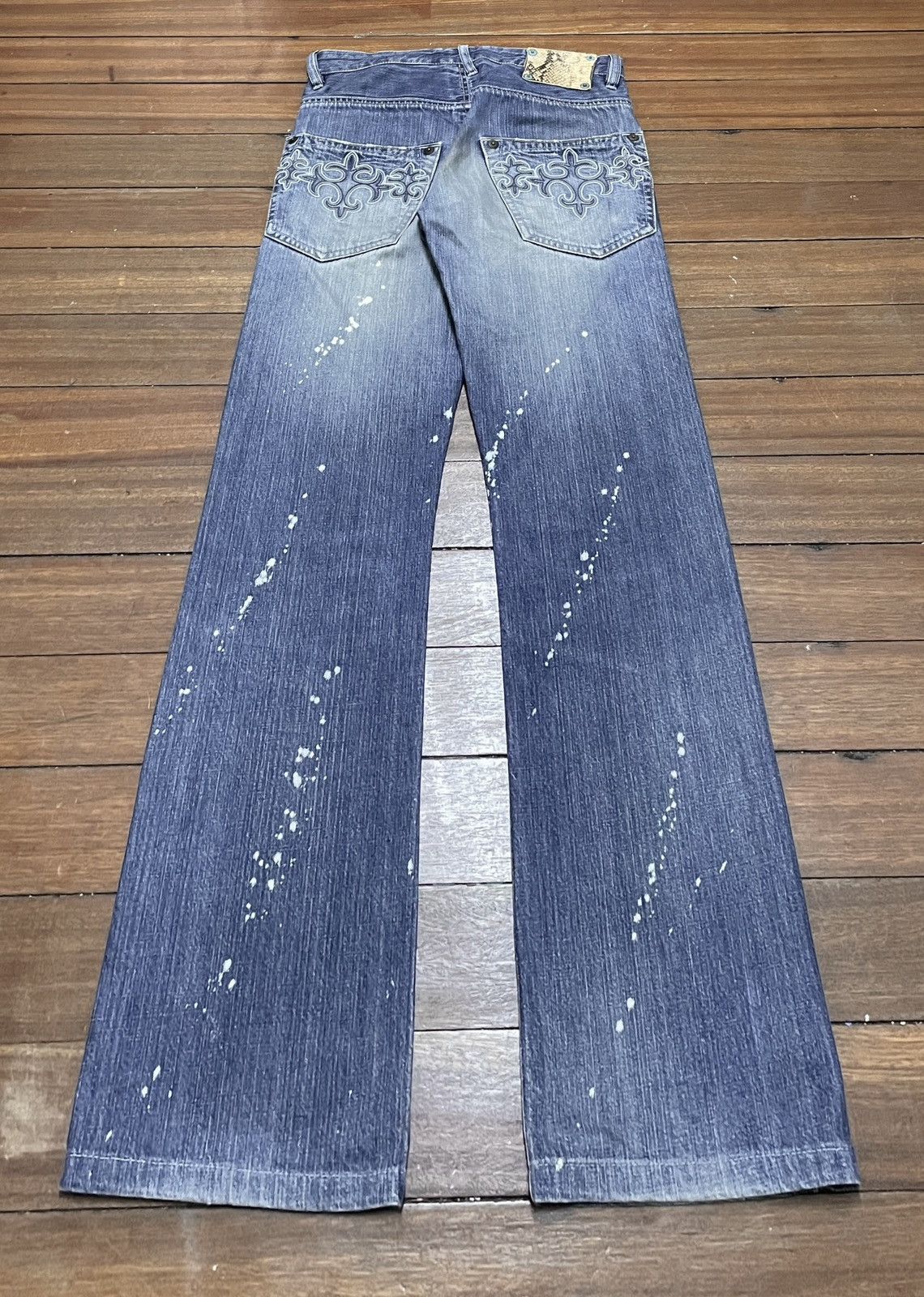 If Six Was Nine Rare Design Vintage Japanese Brand Sabi Sabi Jeans 2000s Size US 31 - 2 Thumbnail