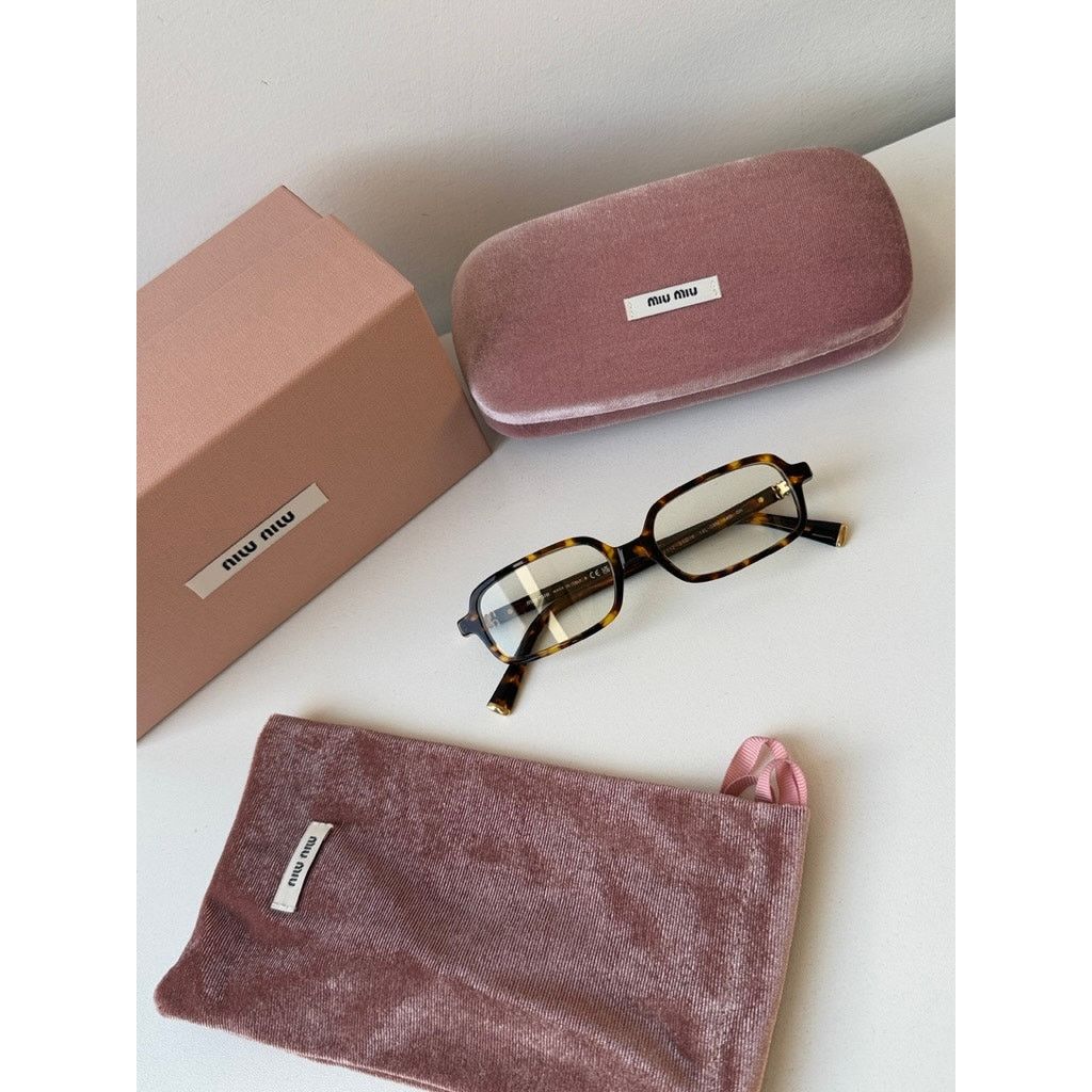 Miu Miu NEW Miu Miu MU11ZS Havana Brown Bluelight Sunglasses $518 Size ONE SIZE - 3 Thumbnail