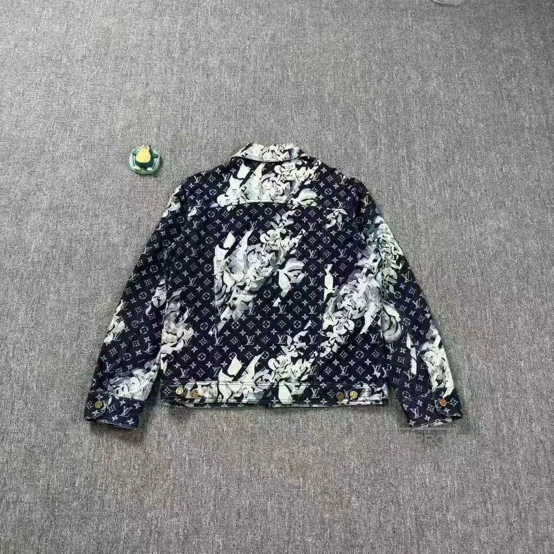 Louis Vuitton LV 2024 Seaweed Print Blue Denim Jacket. Size US L / EU 52-54 / 3 - 2 Thumbnail