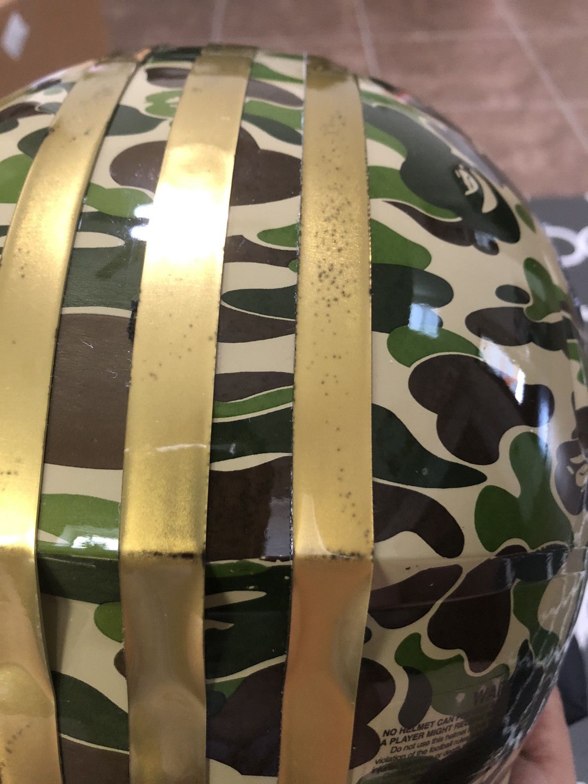 Adidas × Bape Bape x Adidas Riddell Football Helmet Size ONE SIZE - 4 Thumbnail