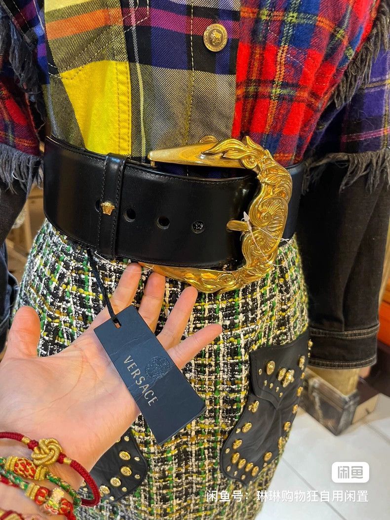 Versace Versace Denim willow studded fringed jacket Size M / US 6-8 / IT 42-44 - 5 Thumbnail