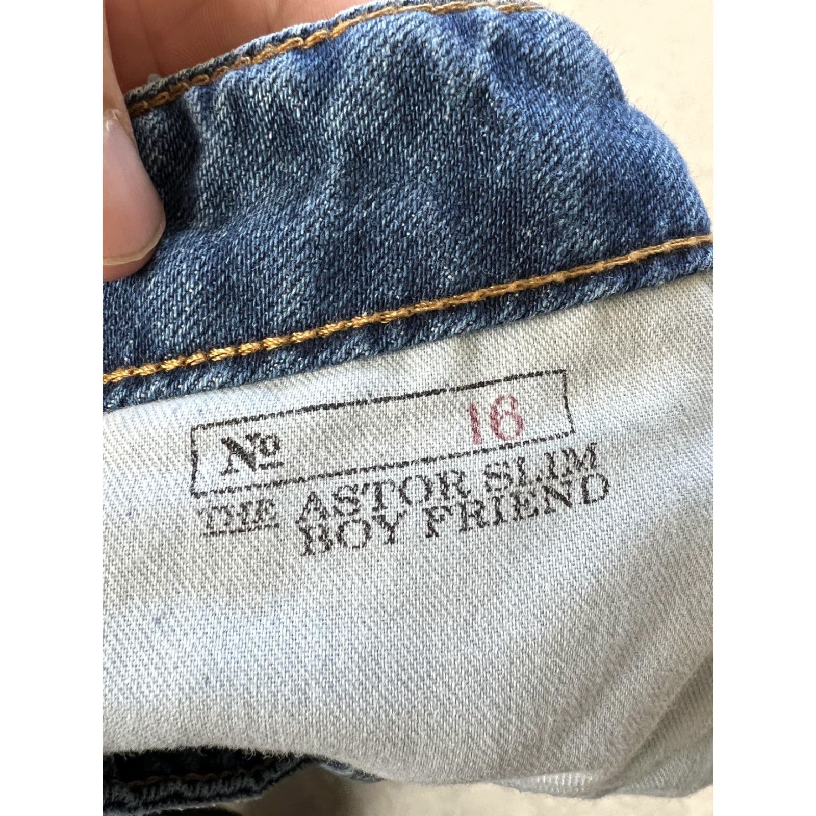 Polo Ralph Lauren Polo Ralph Lauren Astor Slim Boyfriend Jeans Juniors 16 Blue Medium Wash Denim Size 38" / US 16 / IT 52 - 5 Thumbnail