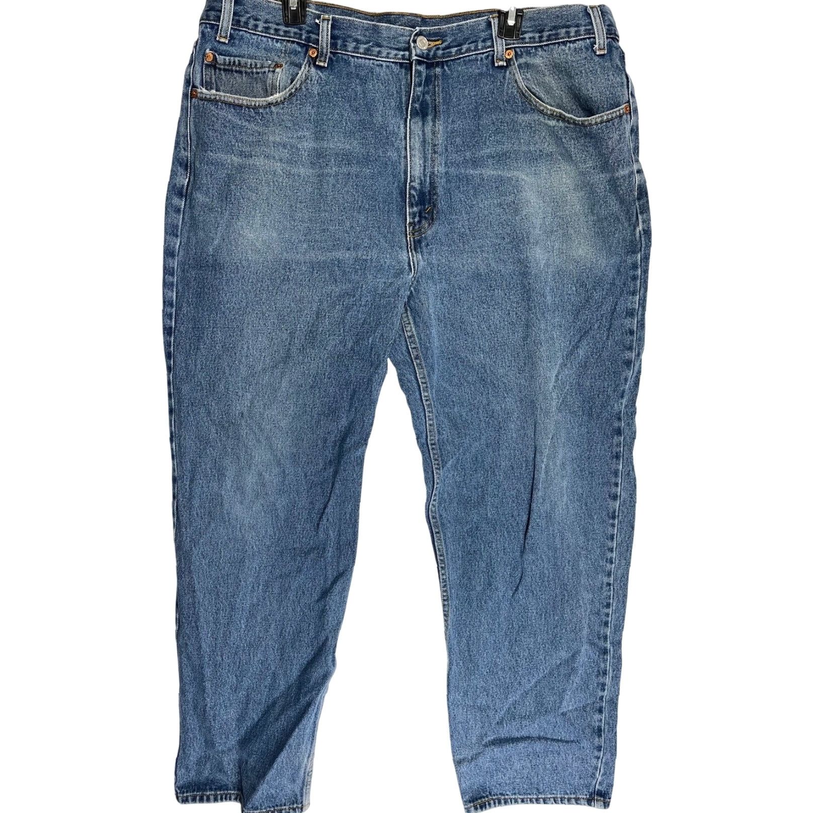 Levi's VINTAGE Levi's 550 Jeans Blue 42x29.5 100 Cotton Distress Hem Y2K Relaxed Men Medium Denim Jeans Size US 42 / EU 58 - 2 Thumbnail