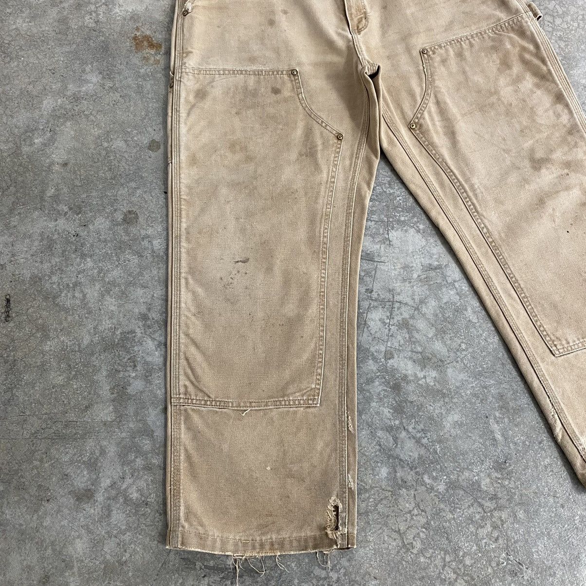 Carhartt Vintage Carhartt Double Knee Faded Tan Carpenter Pants Size US 35 - 7 Thumbnail