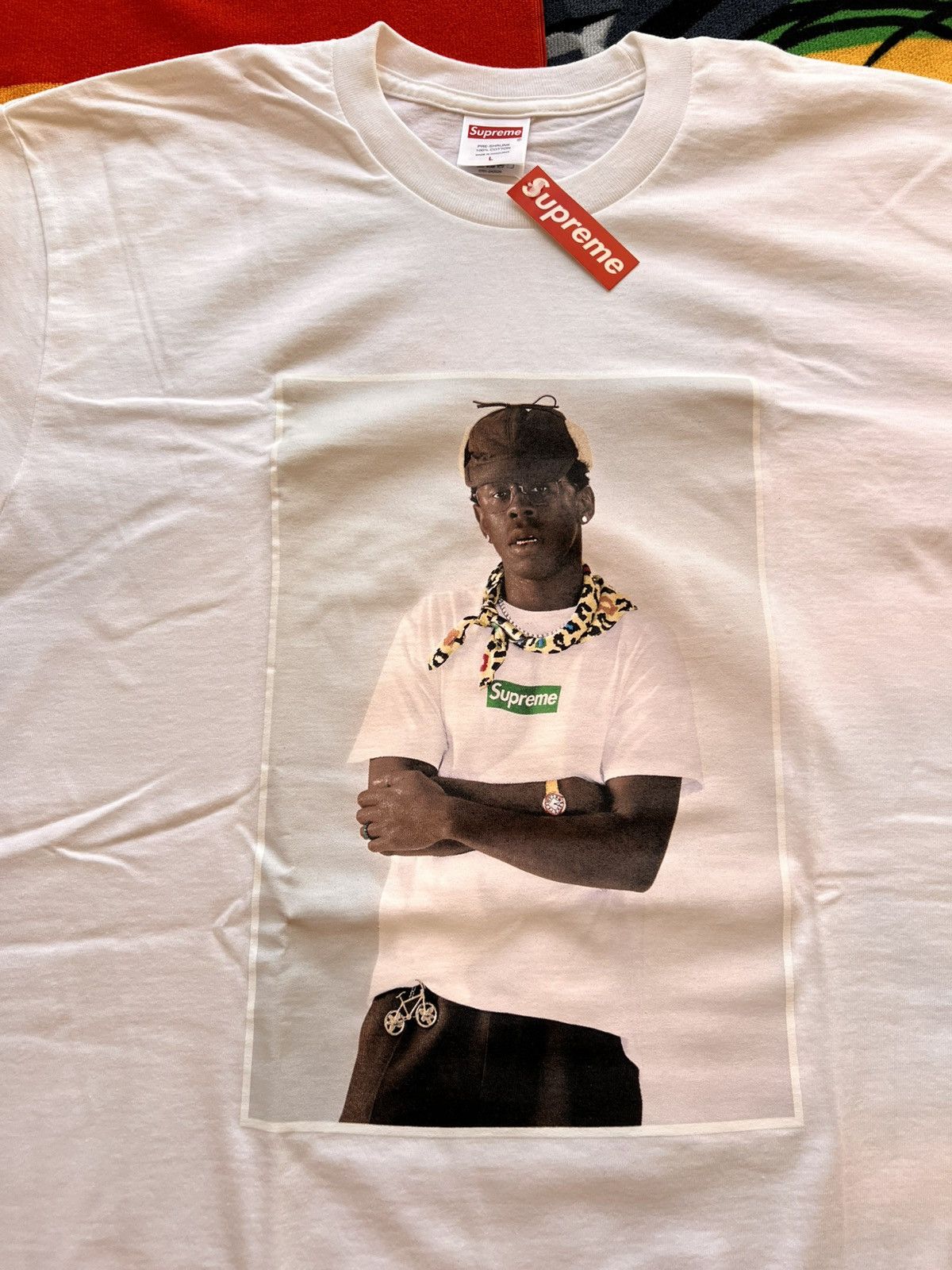 Supreme L Supreme Tyler the Creator Photo Tee White t-shirt rap merc Size US L / EU 52-54 / 3 - 16 Thumbnail