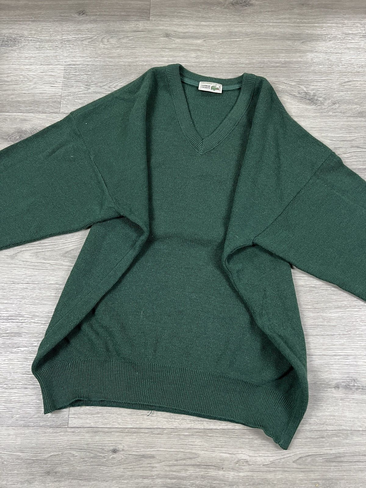 Lacoste Vintage Lacoste V-Neck Wool Sweater Men’s Size XL L Size US XL / EU 56 / 4 - 5 Thumbnail