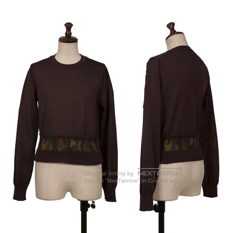 Comme des Garcons Comme Des Garcons size F Brown vintage design knit top Size S / US 4 / IT 40 - 1 Thumbnail