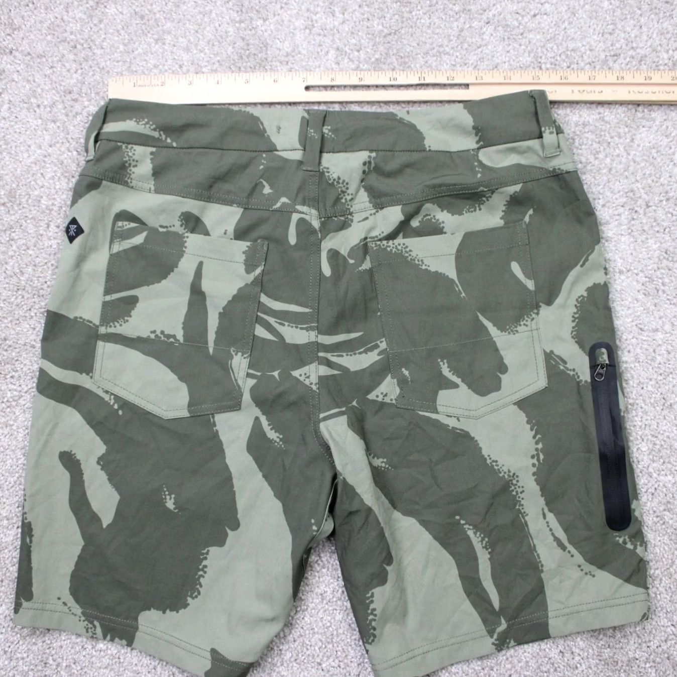 Roark Roark Men 30 Green Camo Explorer 2.0 Shorts Drawstring Pockets Stretch Chino Utility Size US 30 / EU 46 - 5 Thumbnail
