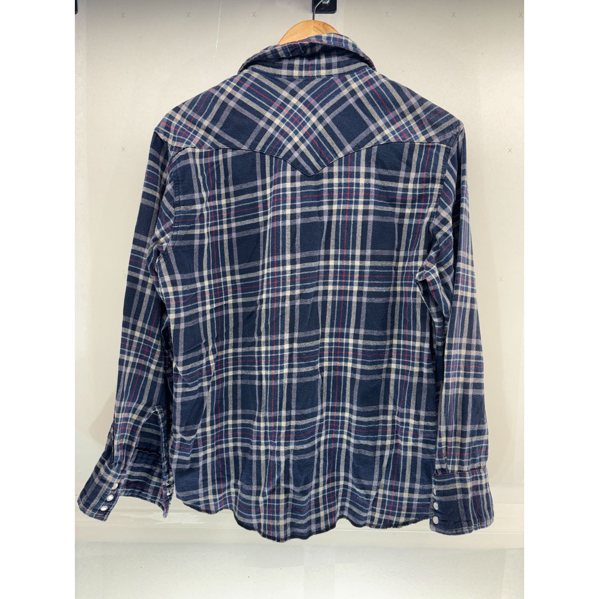 Wrangler Vintage Wrangler Mens Plaid Flannel Long Sleeve Button-Up Sh Size US XL / EU 56 / 4 - 3 Thumbnail