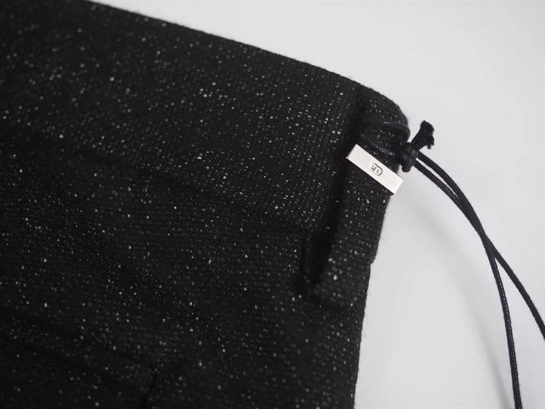 Dior Dior size US 50 Black snowflake wool-silk blend trousers Size US 34 / EU 50 - 5 Thumbnail
