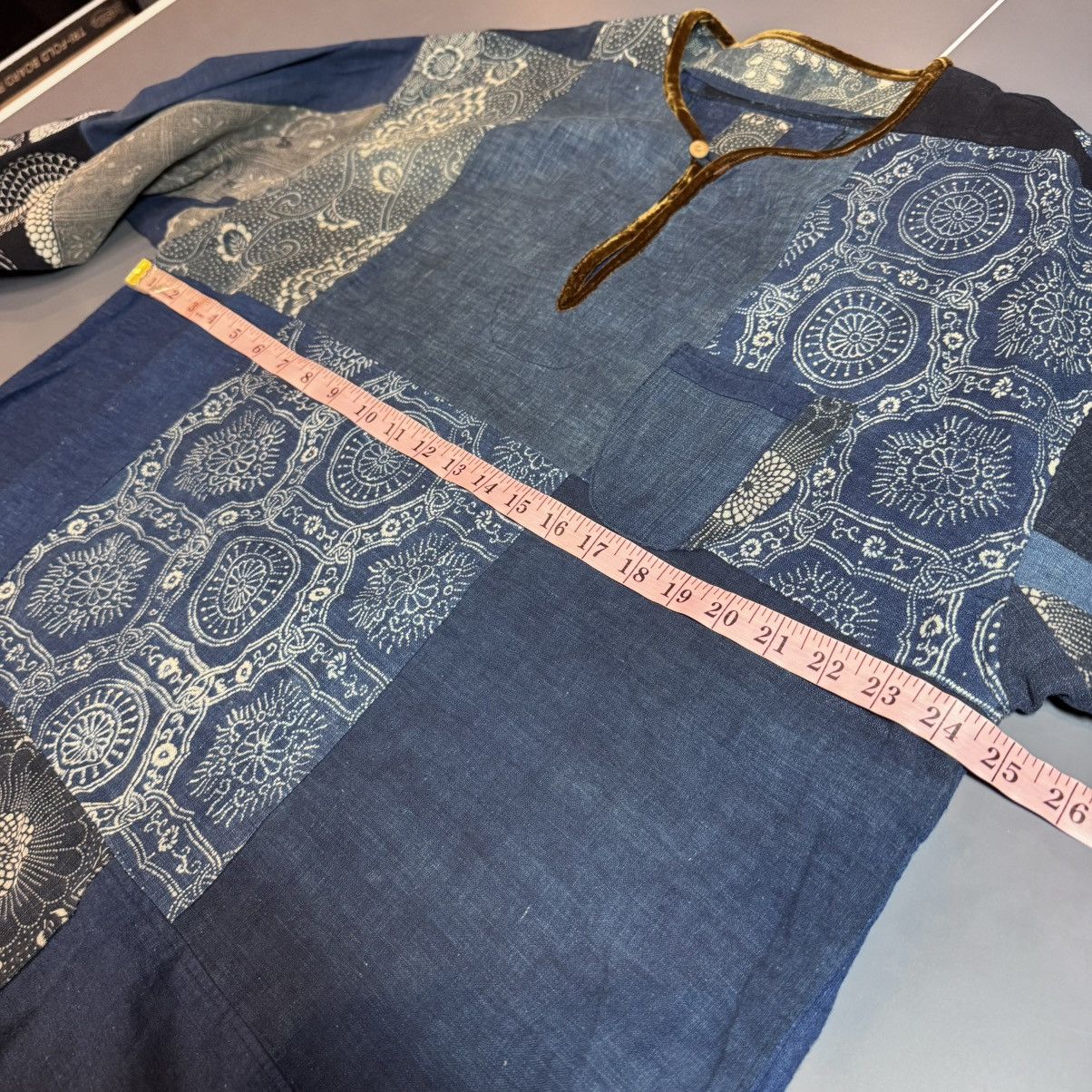 Visvim Visvim ict kofu tunic bandana patchwork sz 5 XL XXL Blue Size US XXL / EU 58 / 5 - 15 Thumbnail