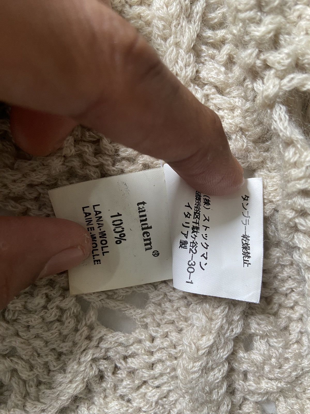 Japanese Brand Tandem destroyed fishtail knit japanese brand Size US M / EU 48-50 / 2 - 6 Thumbnail