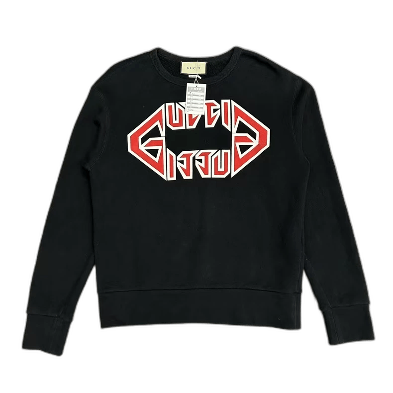 Gucci GUCCI Logo Pullover Sweatshirt with Red Lips Size US XS / EU 42 / 0 - 1 Thumbnail