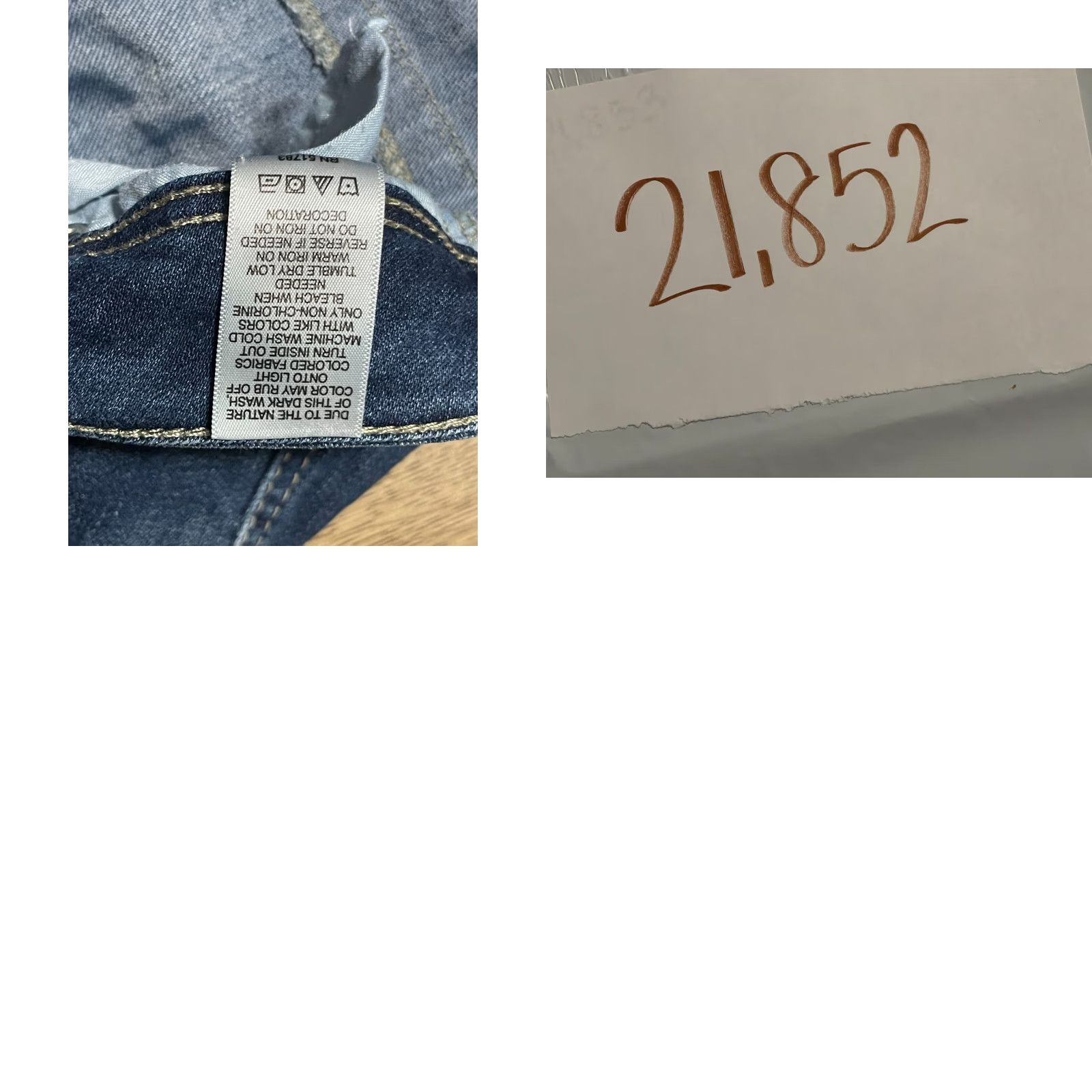 Vintage Maurices Jeans Women’s 4 Long Blue Denim Flared Pockets Size 27" / US 4 / IT 40 - 8 Thumbnail