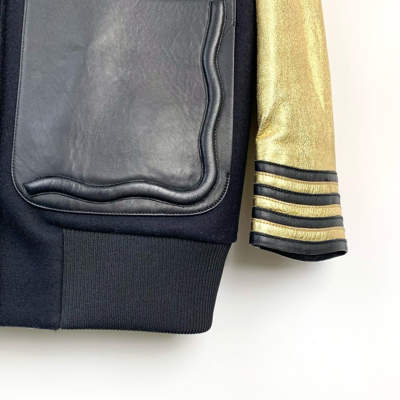 Fendi Fendi Monster Eyes Black and Gold Color-Block Baseball Jacke Size US M / EU 48-50 / 2 - 4 Thumbnail