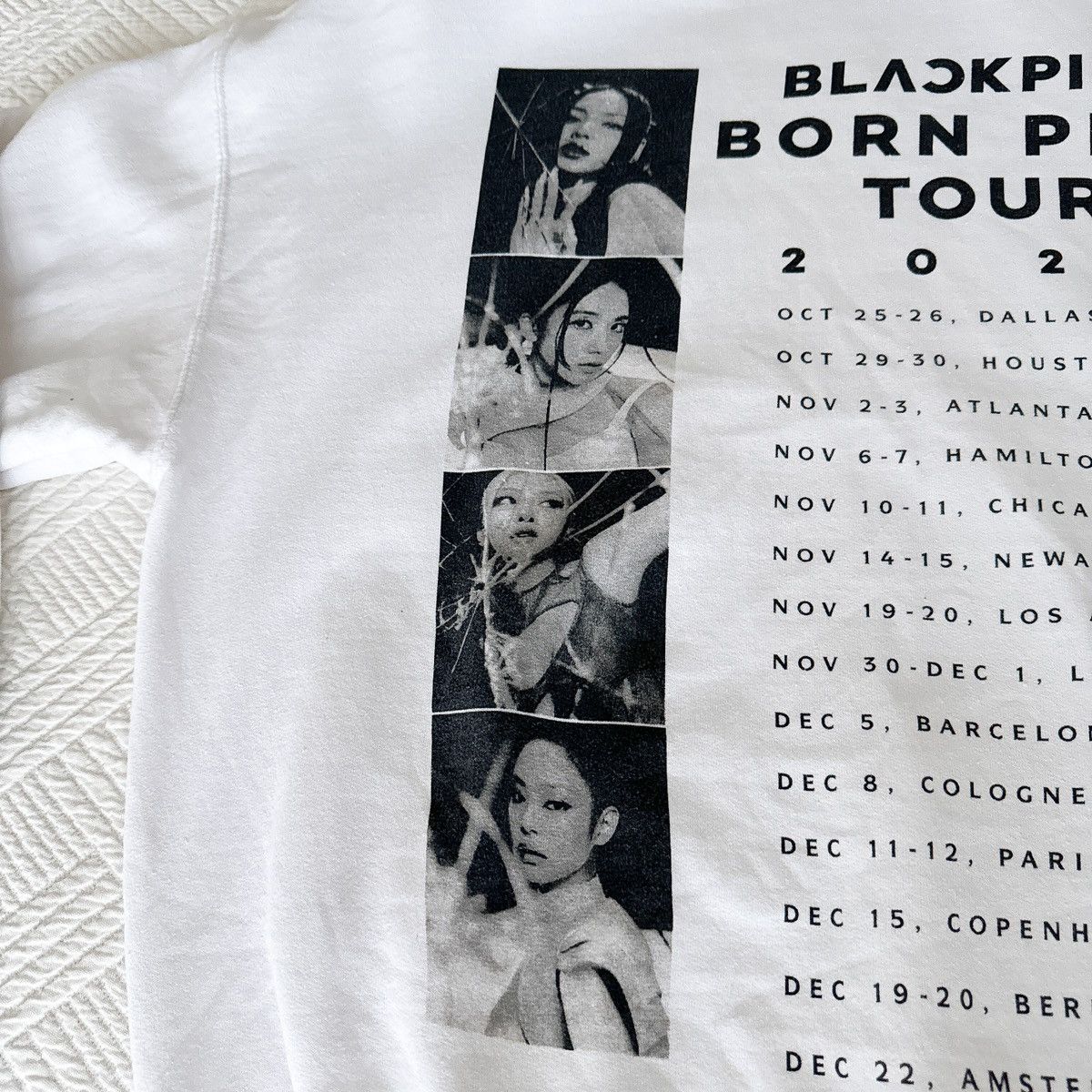 Band Tees × Japanese Brand Blackpink hoodie born pink tour 2022 world tour white XL Size XL / US 12-14 / IT 48-50 - 3 Thumbnail