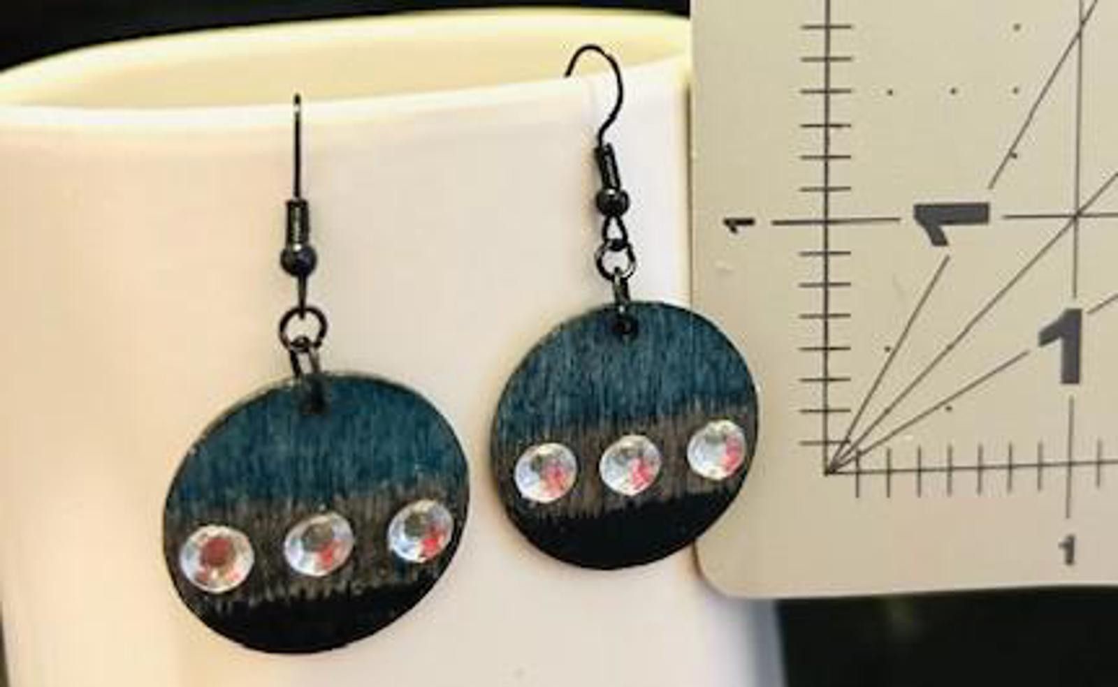 Designer Elegant and Edgy Circular Earrings Size ONE SIZE - 2 Thumbnail