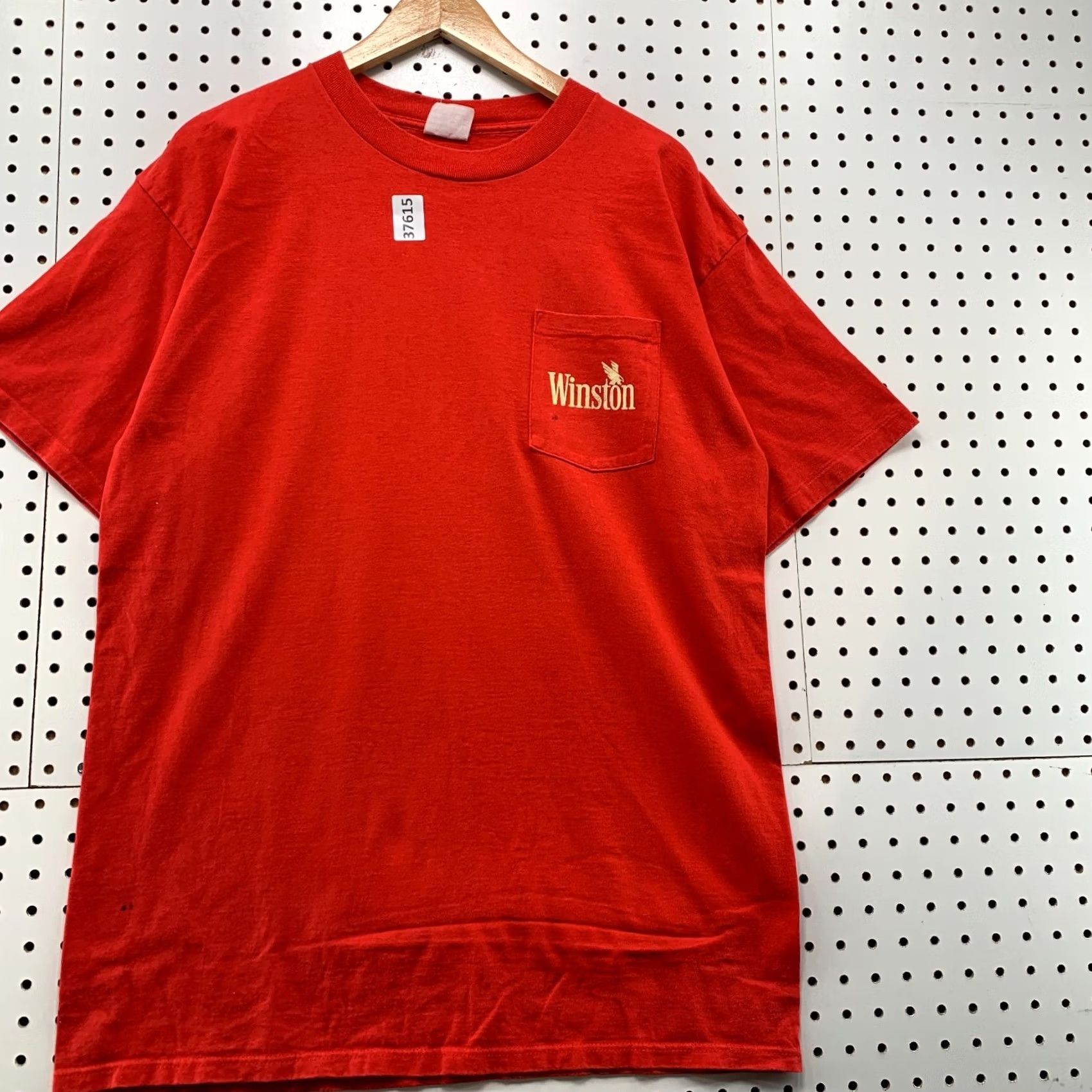 Vintage VINTAGE Winston Pocket Shirt Mens Large Red Eagle Single Stitch Cigg TEE Size US L / EU 52-54 / 3 - 5 Thumbnail