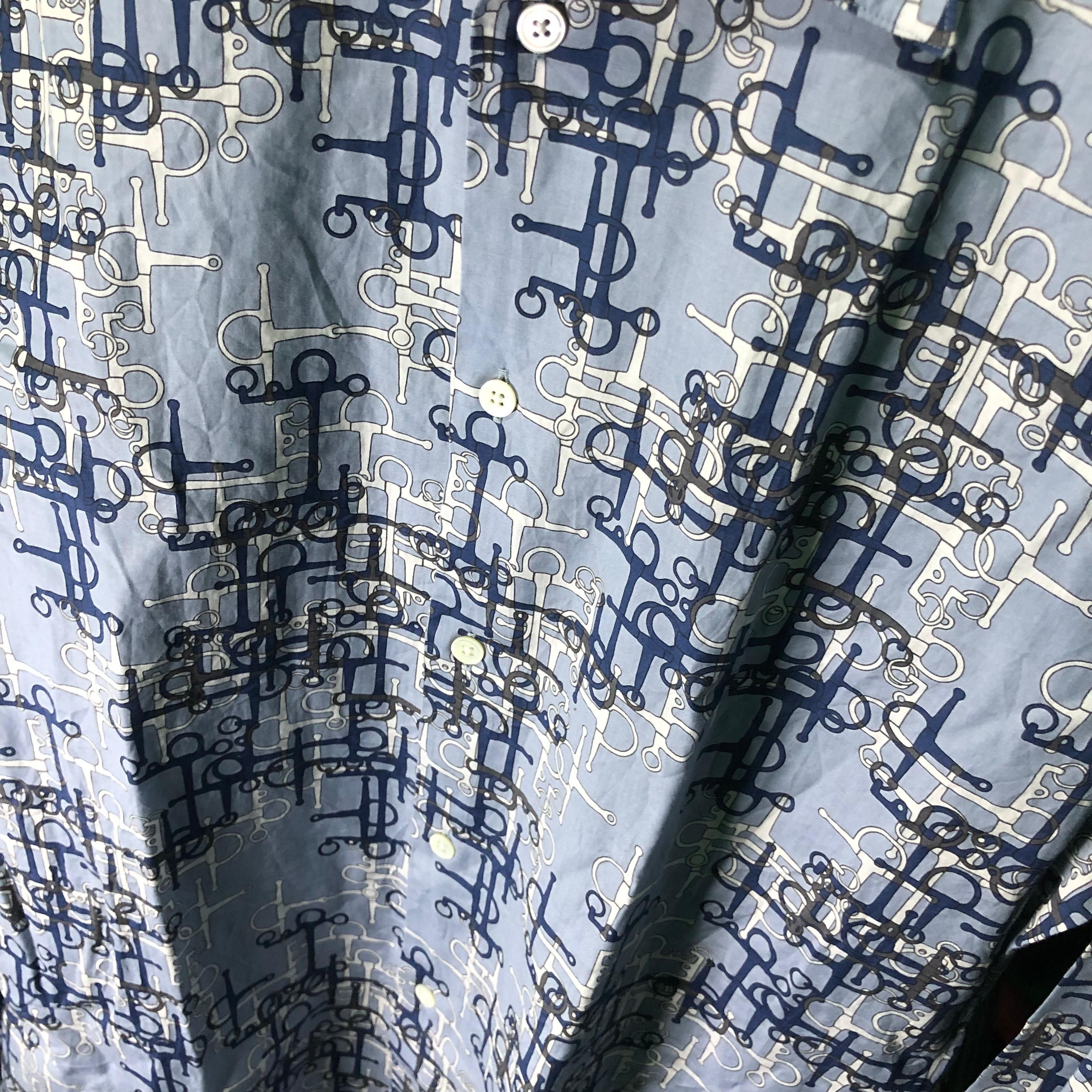 Hermes 2000s Hermes Monogram Shirts Size US L / EU 52-54 / 3 - 5 Thumbnail