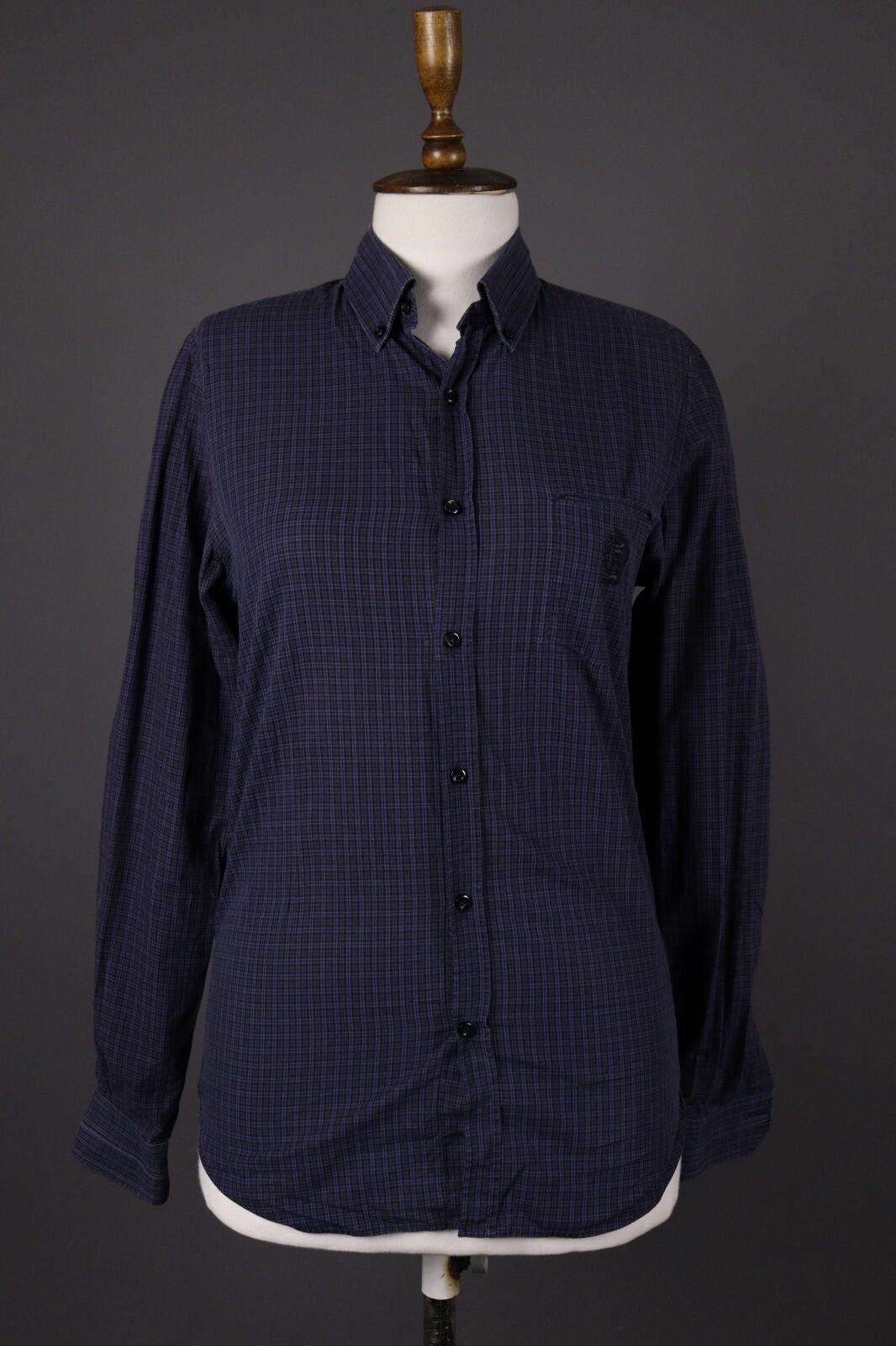 The Kooples The Kooples Blue Checl Long Sleeve Top Shirt Blouse Size S Size S / US 4 / IT 40 - 1 Thumbnail