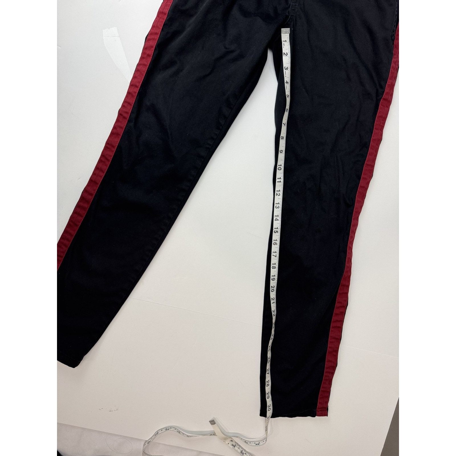 Other Guess G by Guess Black Skinny Pants Trousers Red Side 30*32 Size US 30 / EU 46 - 5 Thumbnail