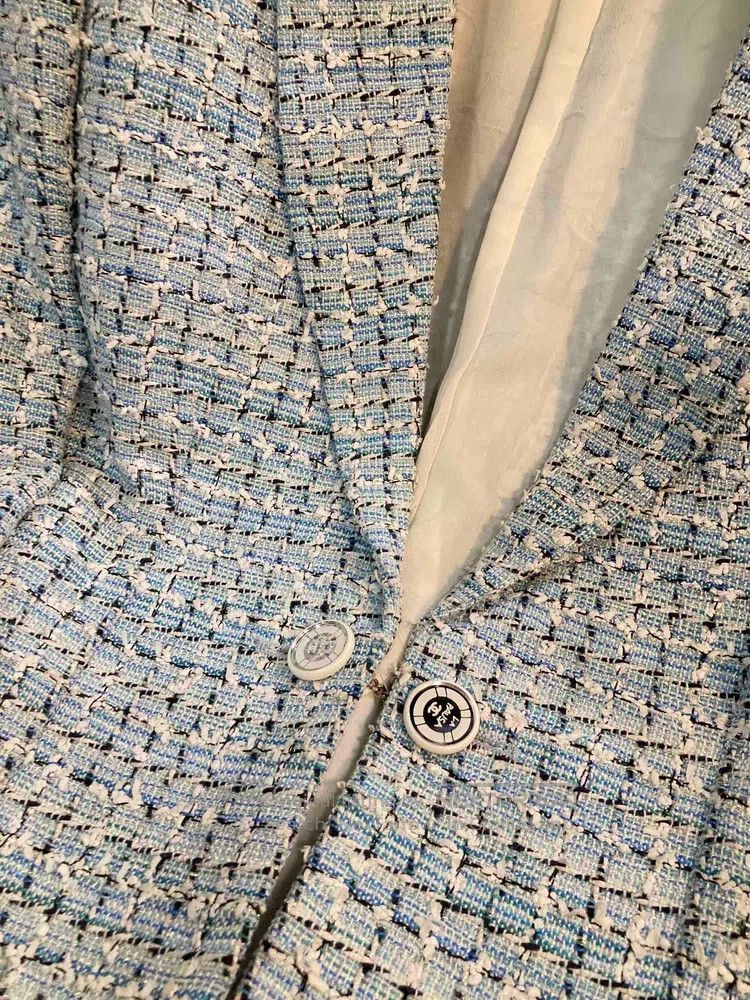 Chanel Chanel Cruise series blue and white glitter jacket Size XS / US 0-2 / IT 36-38 - 3 Thumbnail