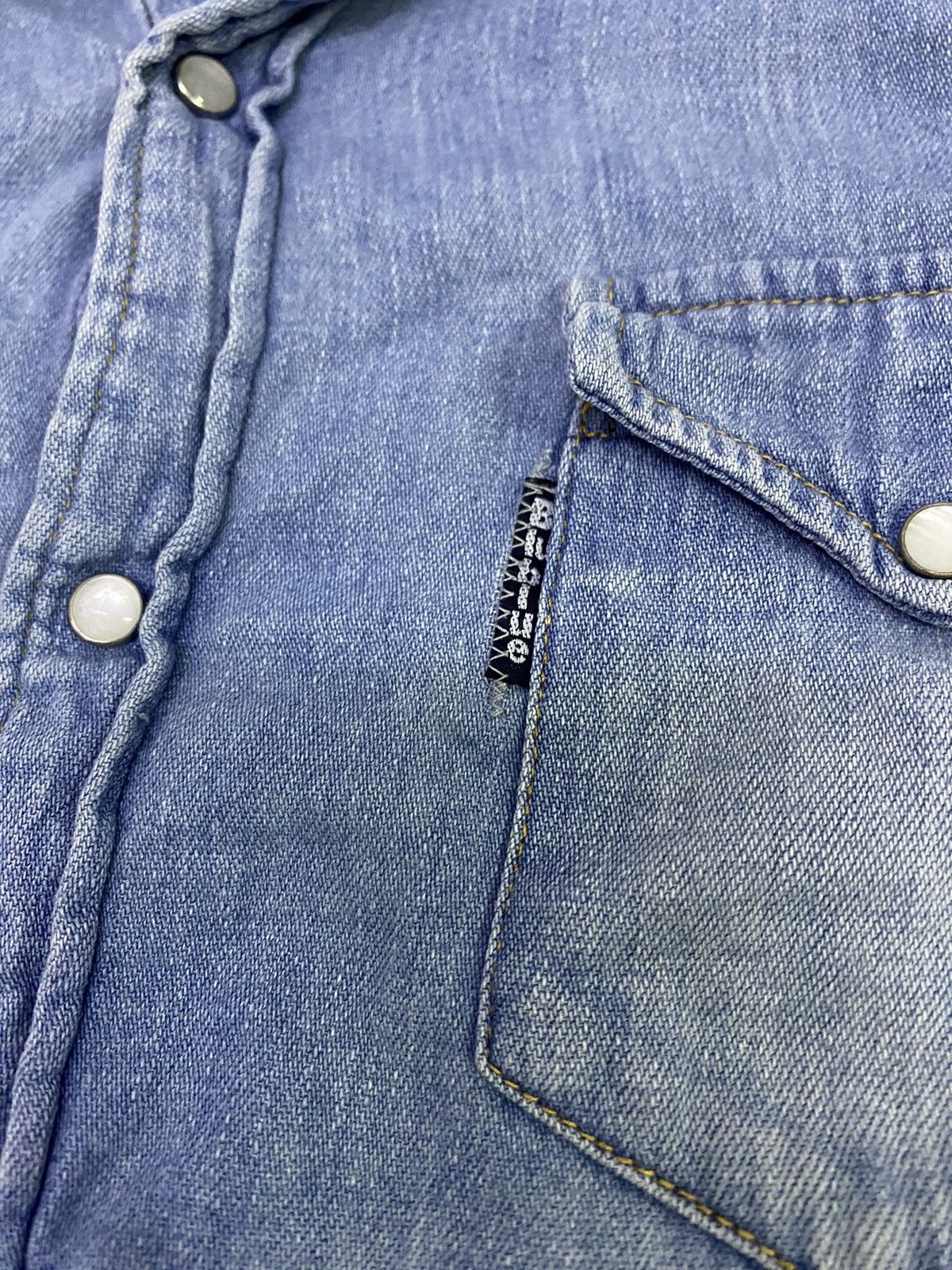 Blue Blue Japan × Indigo × Japanese Brand Blue Blue japan 🇯🇵 jeans shirt Size M / US 6-8 / IT 42-44 - 4 Thumbnail